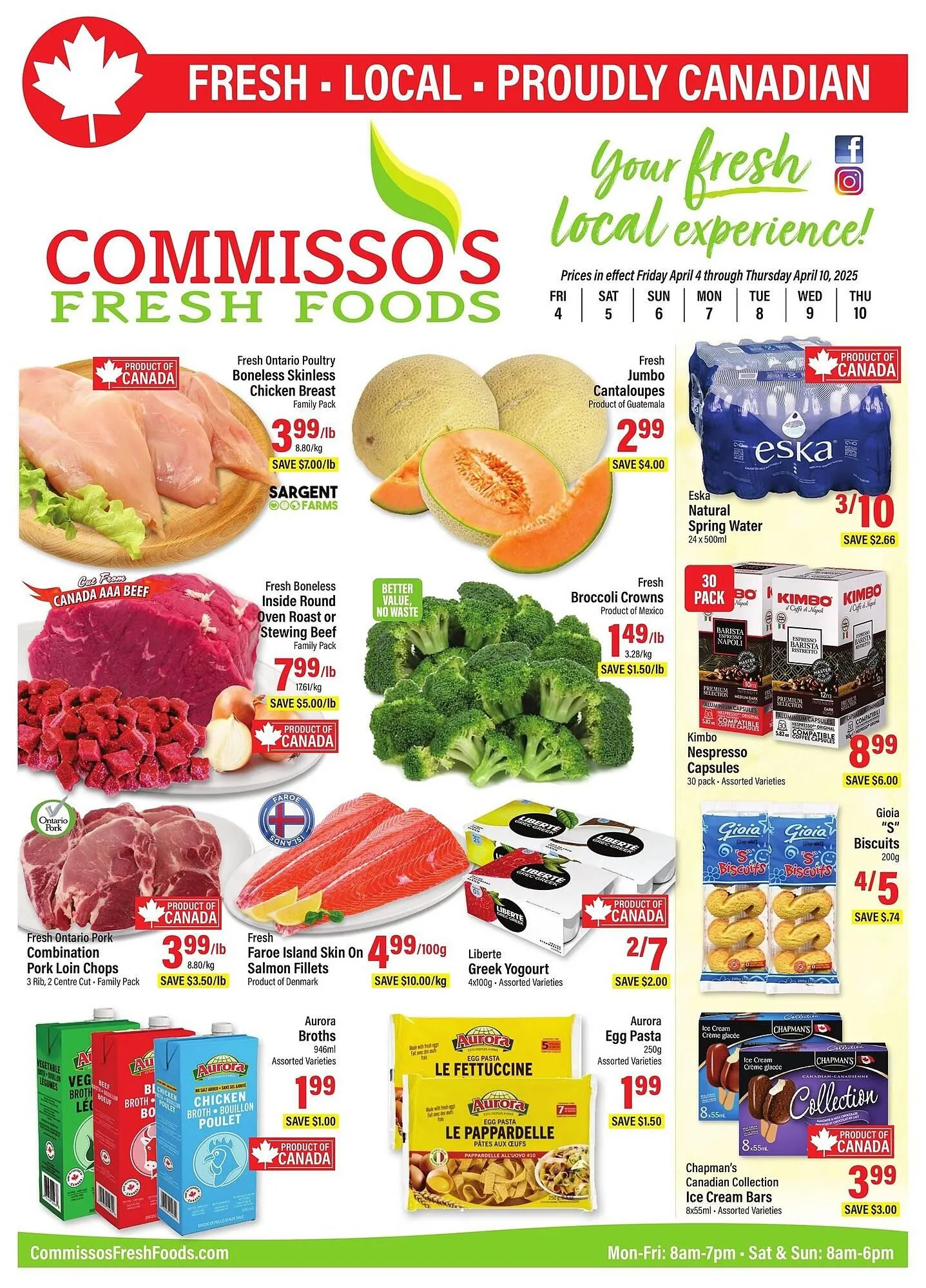 Commisso's Fresh Foods flyer from April 4 to April 17 2025 - flyer page 1