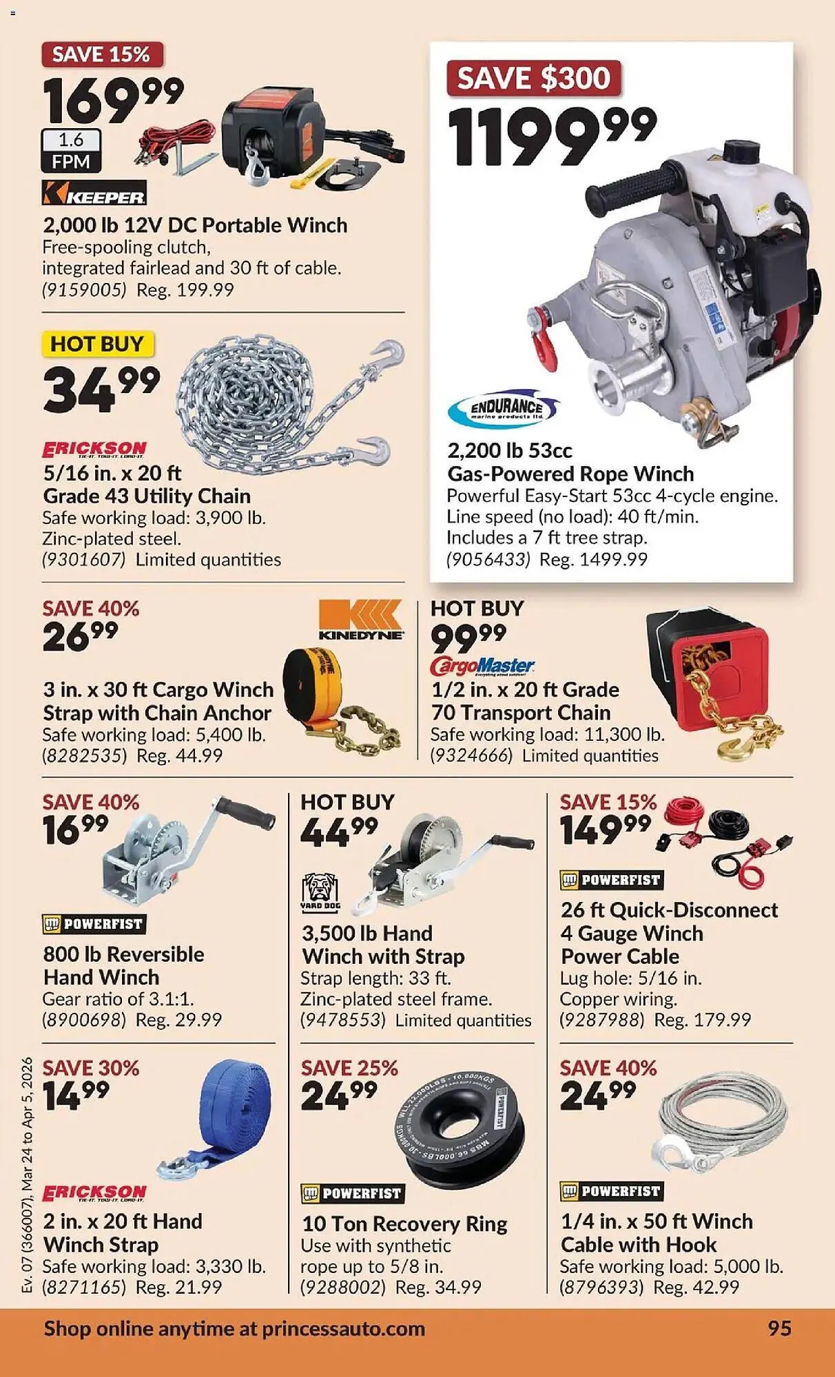 Princess Auto flyer from March 24 to April 6 2026 - flyer page 103