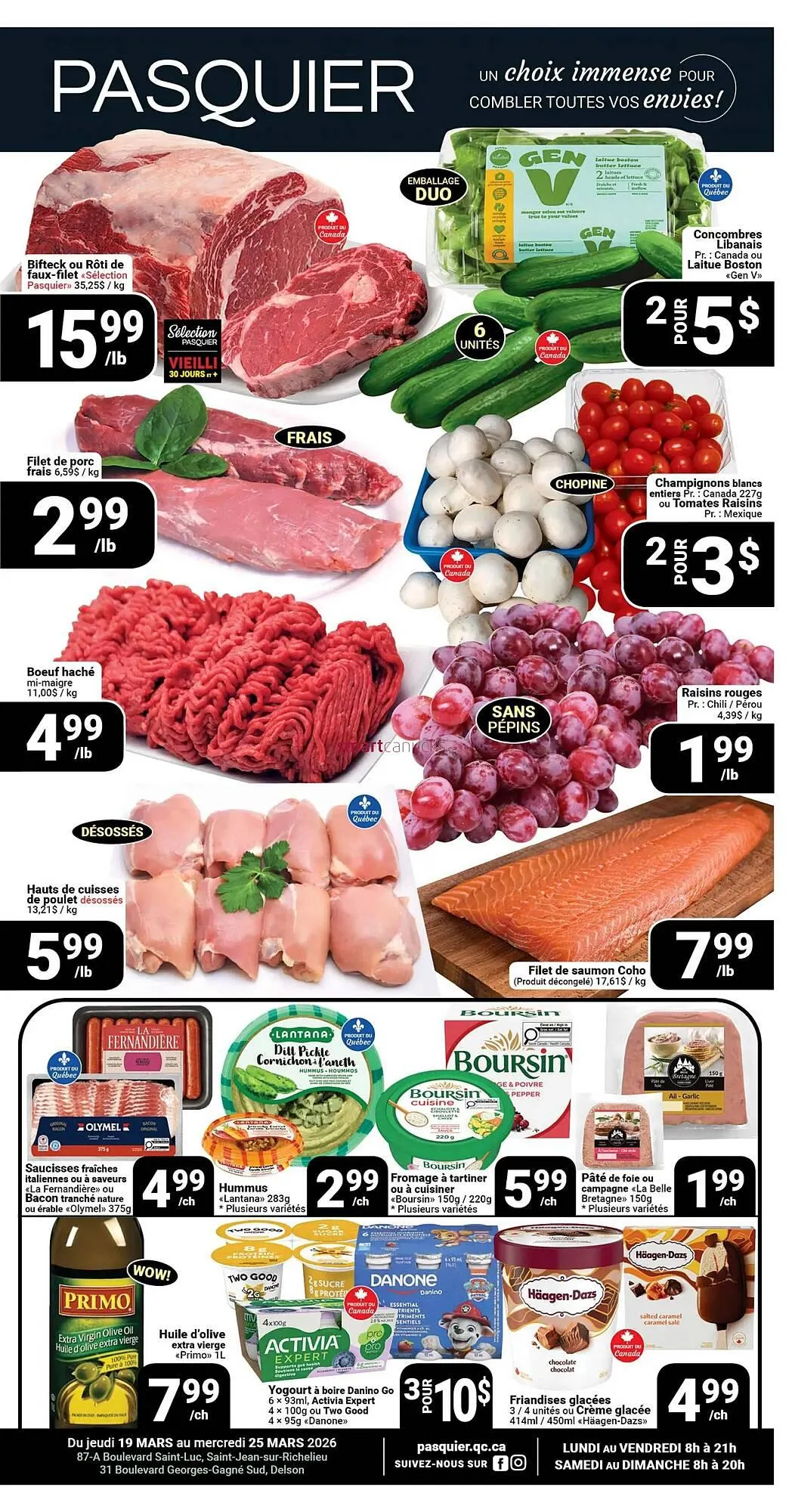 Pasquier flyer from March 19 to March 25 2026 - flyer page 1