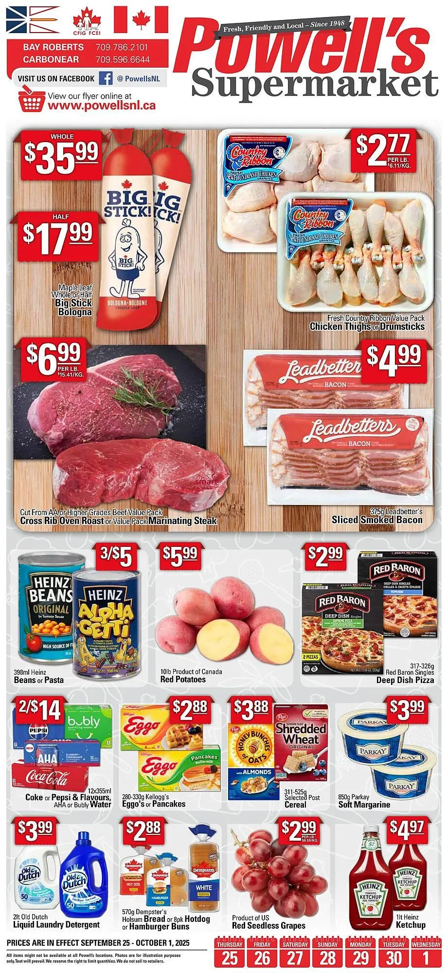Powell's Supermarket flyer from September 24 to September 30 2025 - flyer page 1