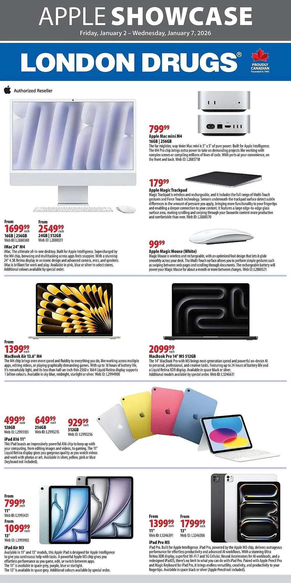 London Drugs flyer from January 2 to January 9 2026 - flyer page 1