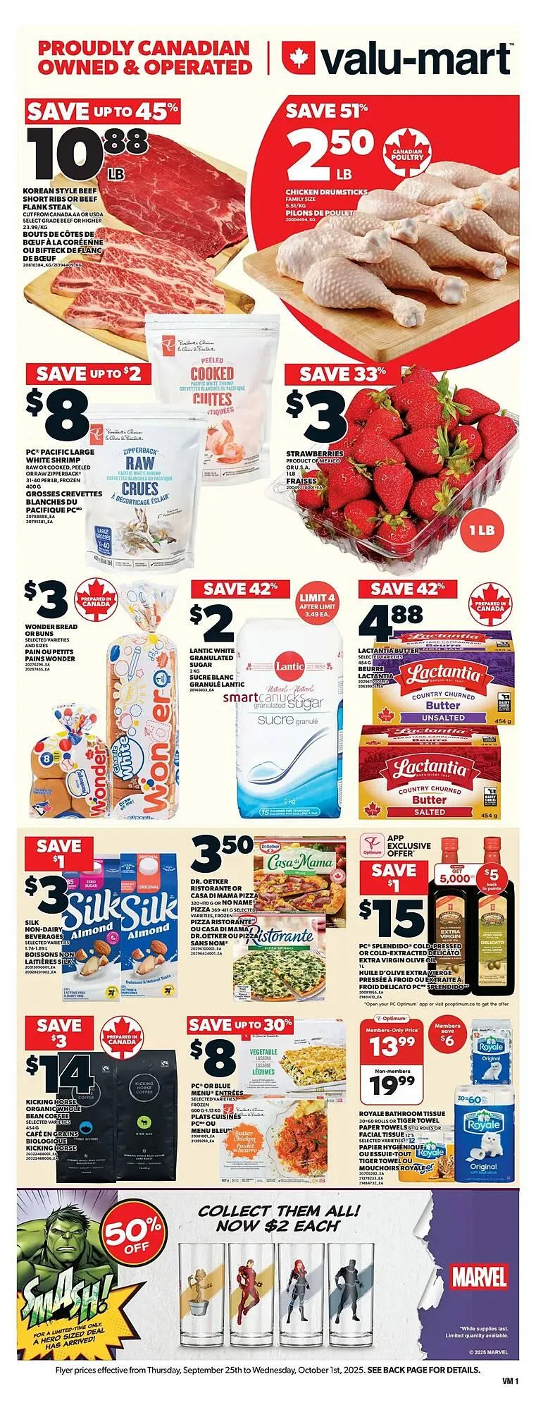 Valu-mart flyer from September 25 to October 1 2025 - flyer page 1