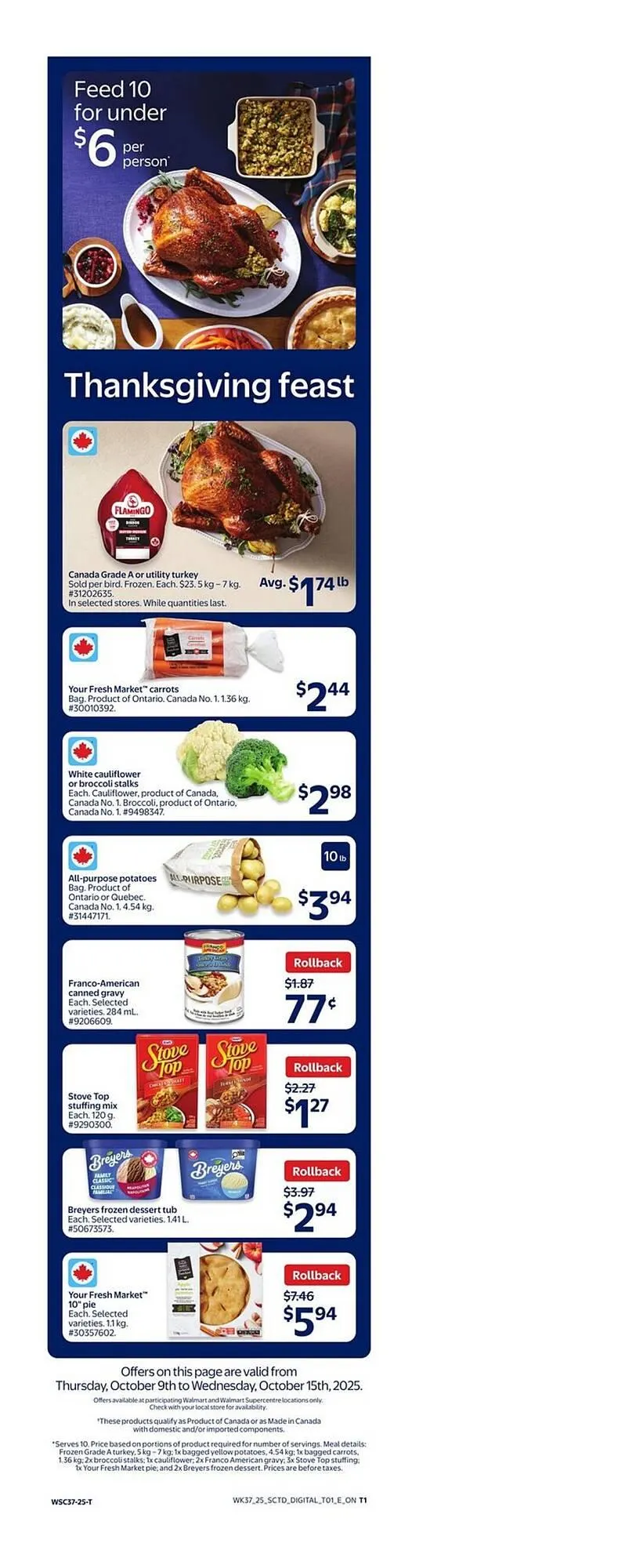 Walmart flyer from October 9 to October 15 2025 - flyer page 7