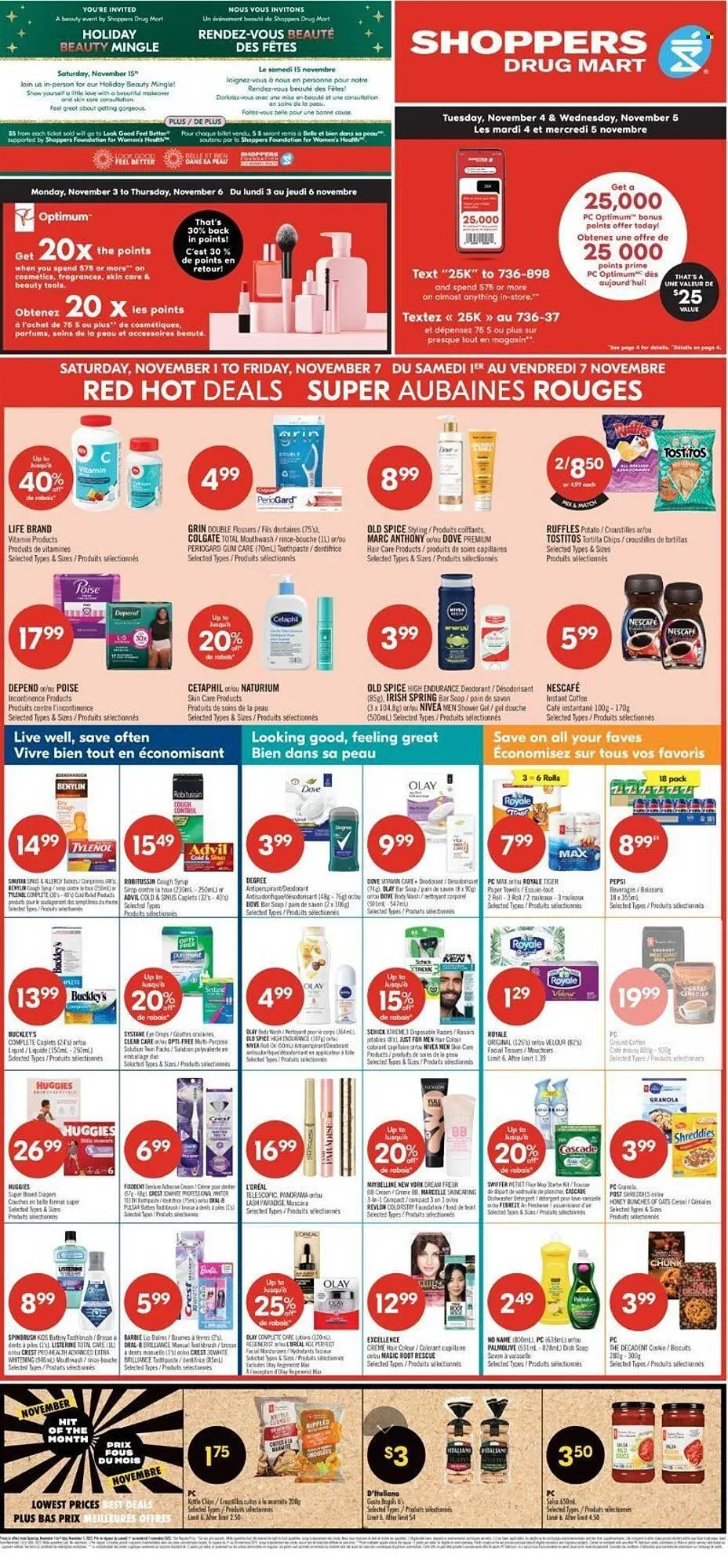 Shoppers Drug Mart flyer from November 1 to November 7 2025 - flyer page 1