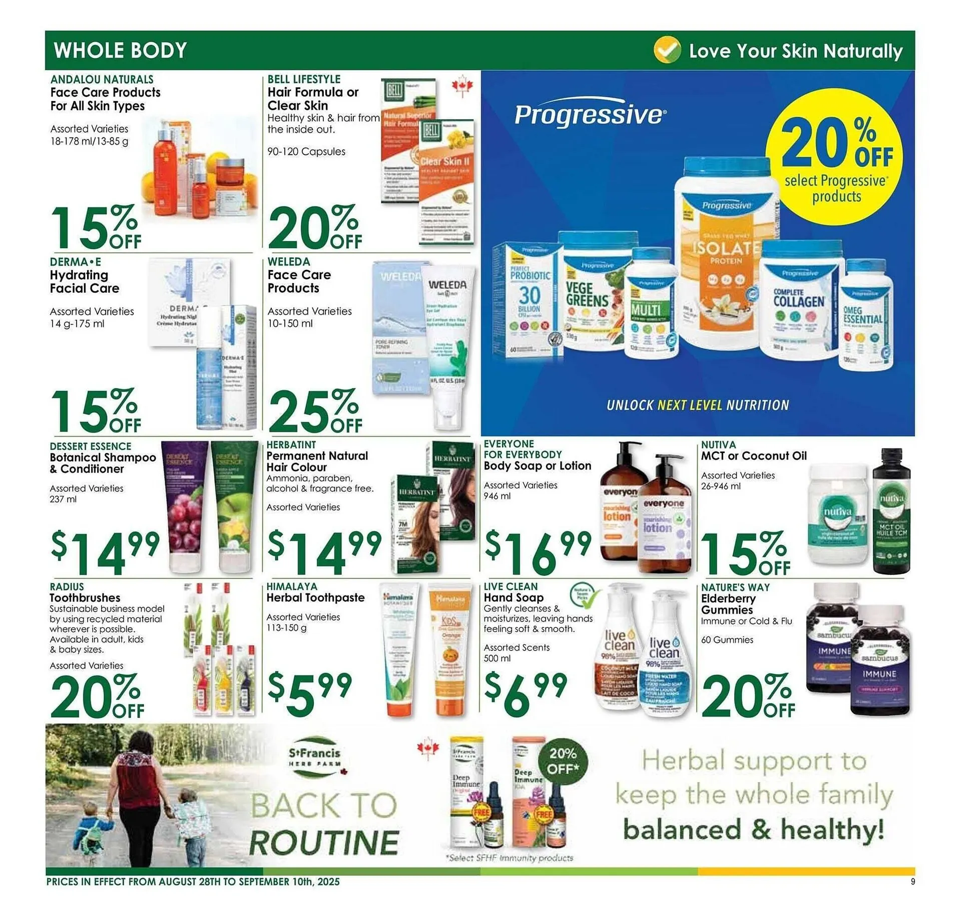 Nature's Emporium flyer from August 29 to October 1 2025 - flyer page 9