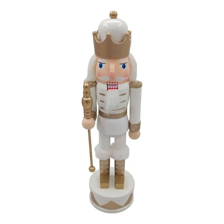 Magic Charm Nutcracker White & Gold 35 cm
