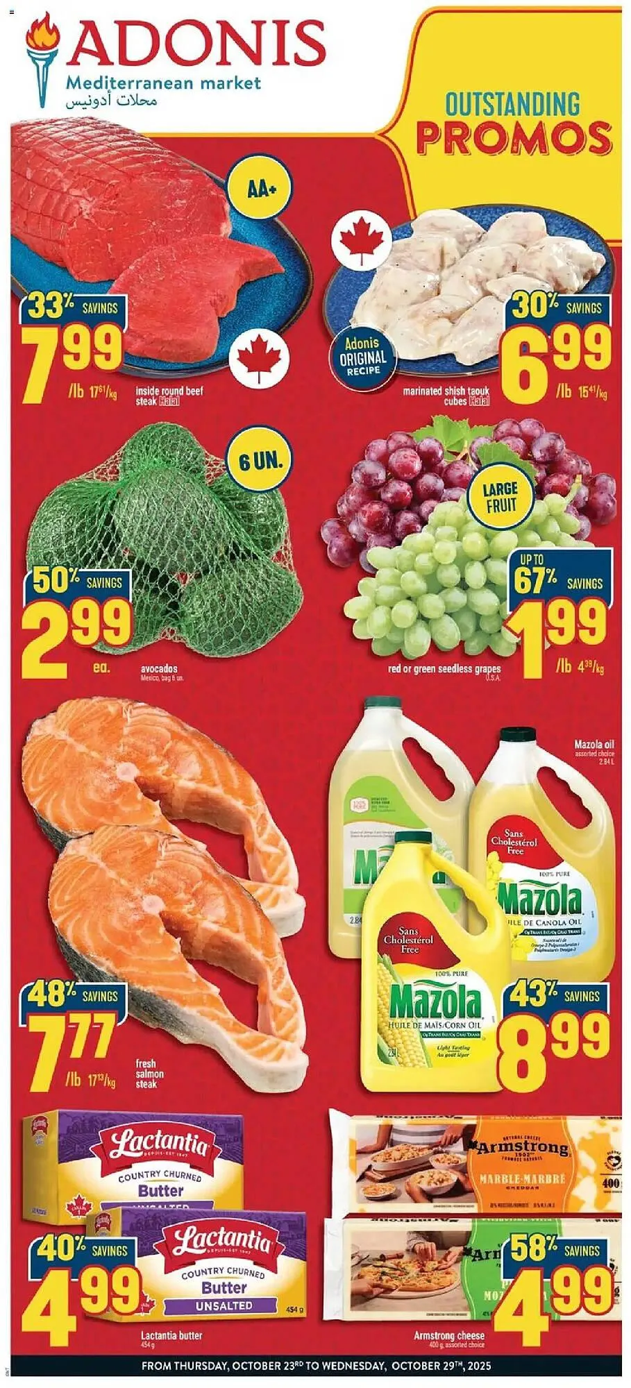 Marché Adonis flyer from October 23 to October 29 2025 - flyer page 1