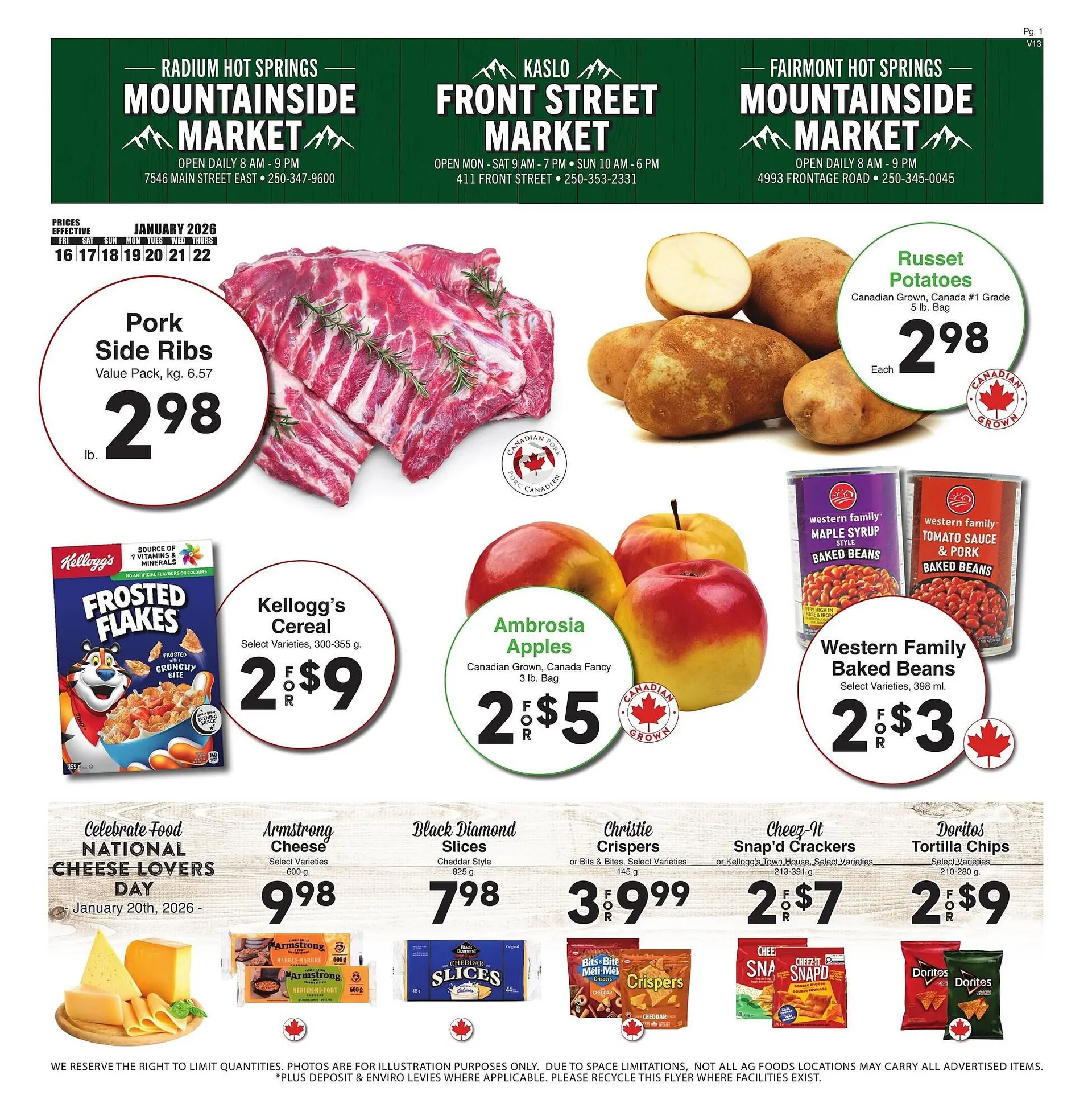 AG Foods flyer from January 16 to January 22 2026 - flyer page 1
