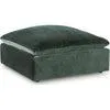 Carriage View Oversized Accent Ottoman - Jade