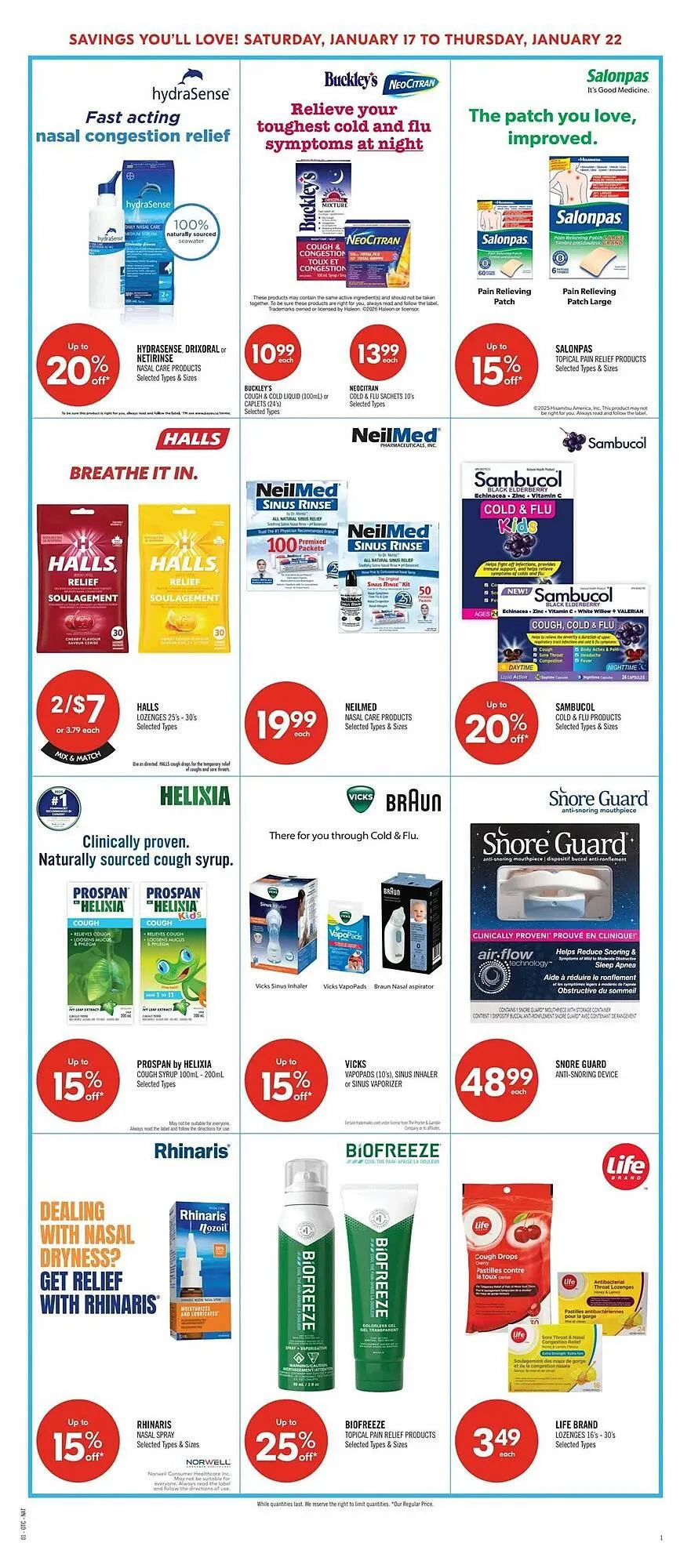 Shoppers Drug Mart flyer from January 15 to January 22 2026 - flyer page 12