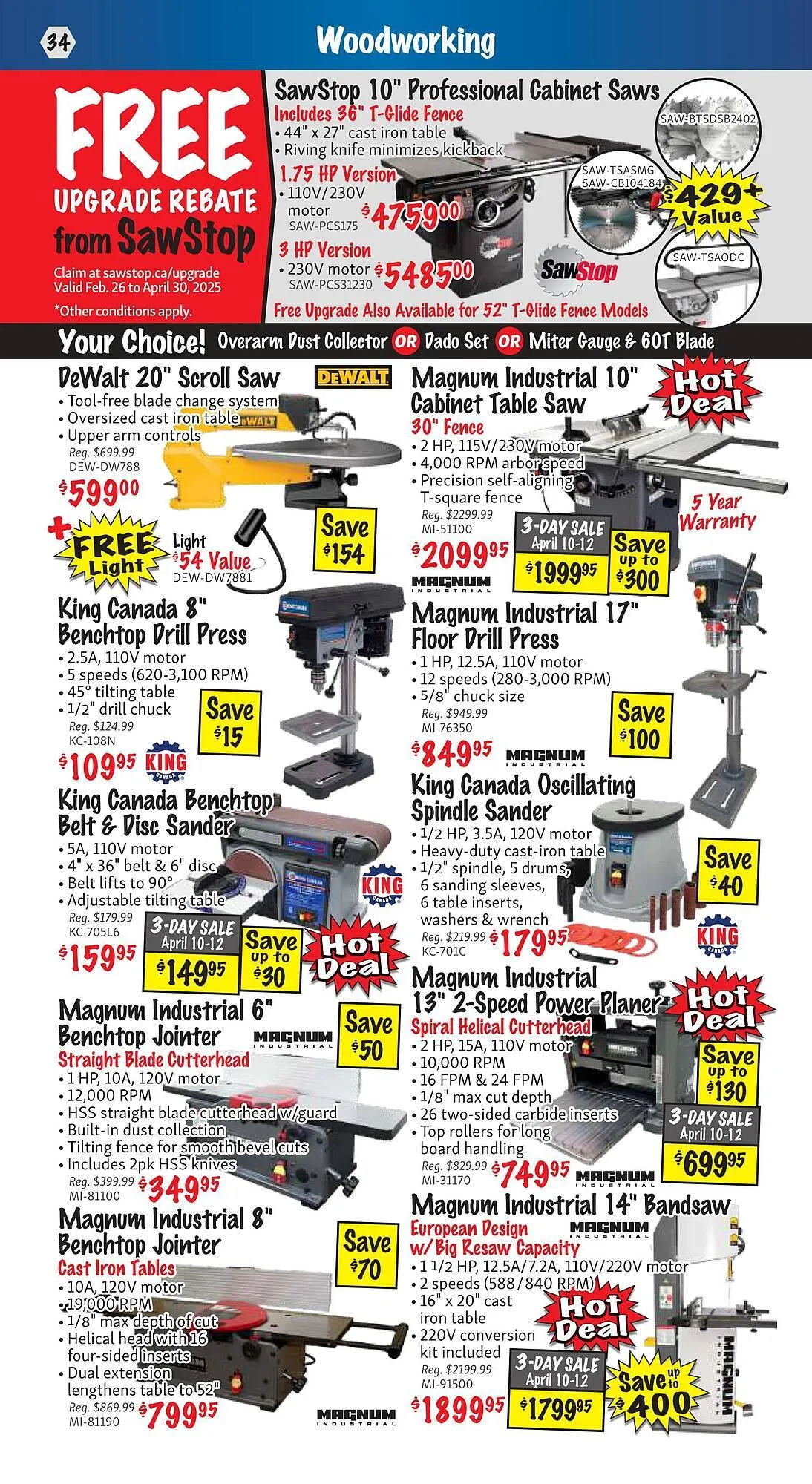 KMS Tools flyer from April 1 to April 30 2025 - flyer page 34