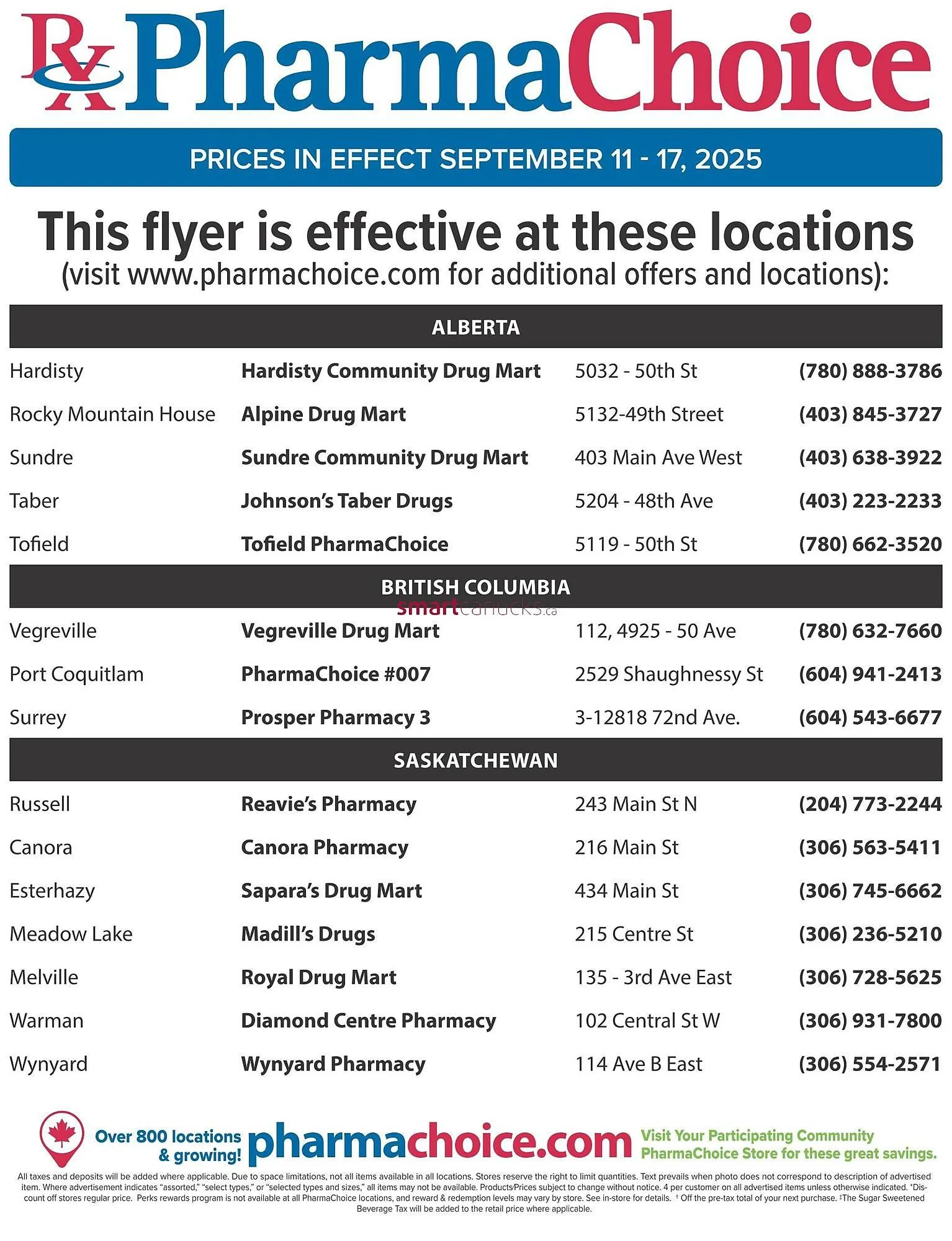 PharmaChoice flyer from September 11 to September 18 2025 - flyer page 8