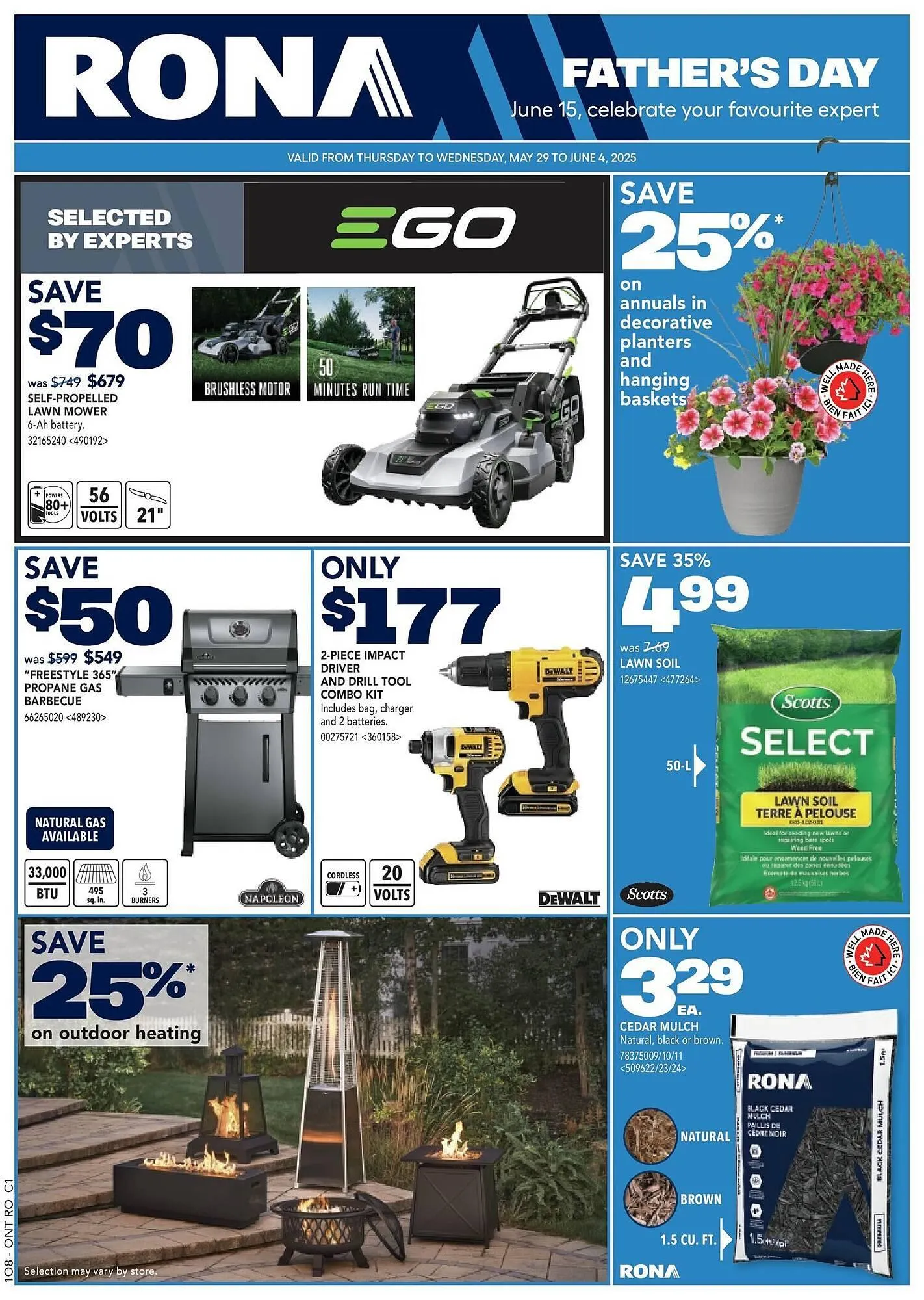 RONA flyer from May 30 to June 9 2025 - flyer page 1