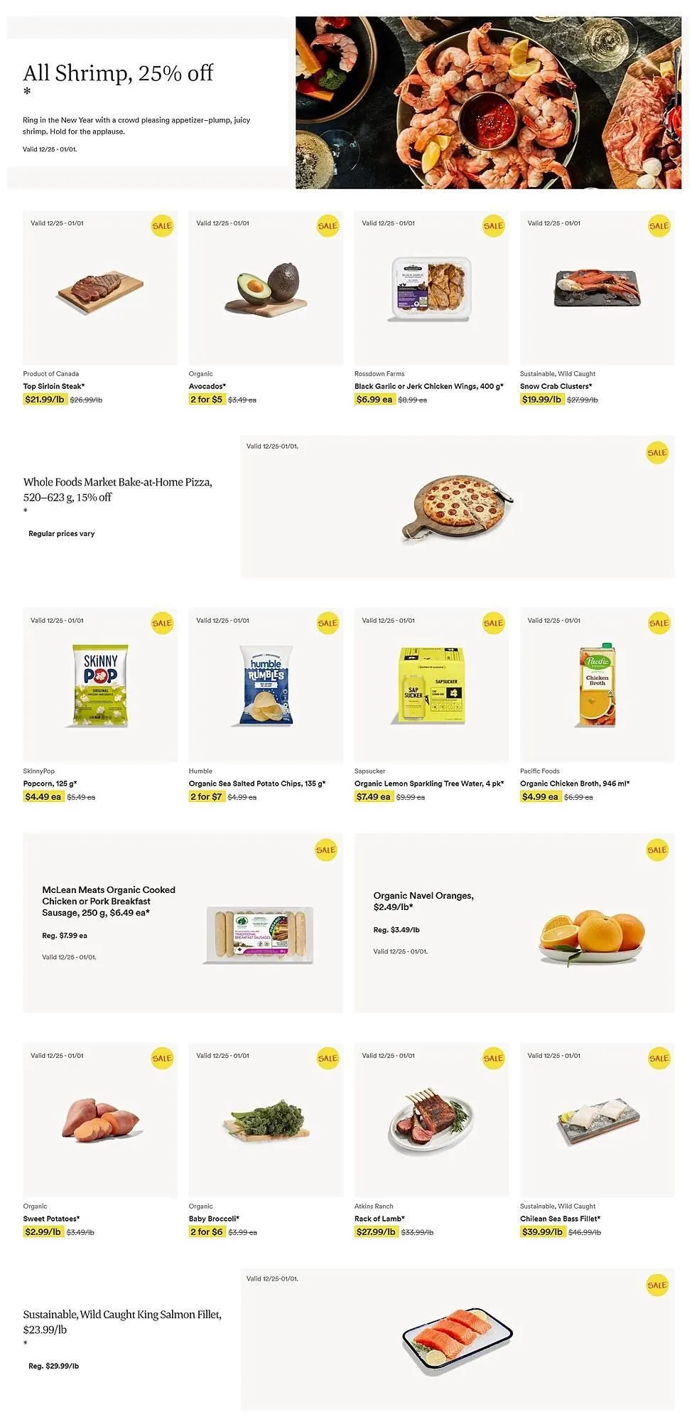 Whole Foods Market flyer from December 25 to January 1 2026 - flyer page 1