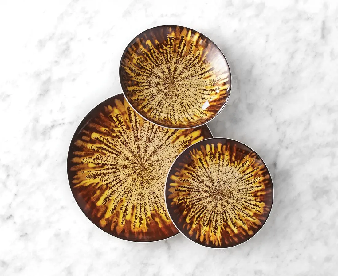 Big Bang 12Pc Dinnerware Set, Brown