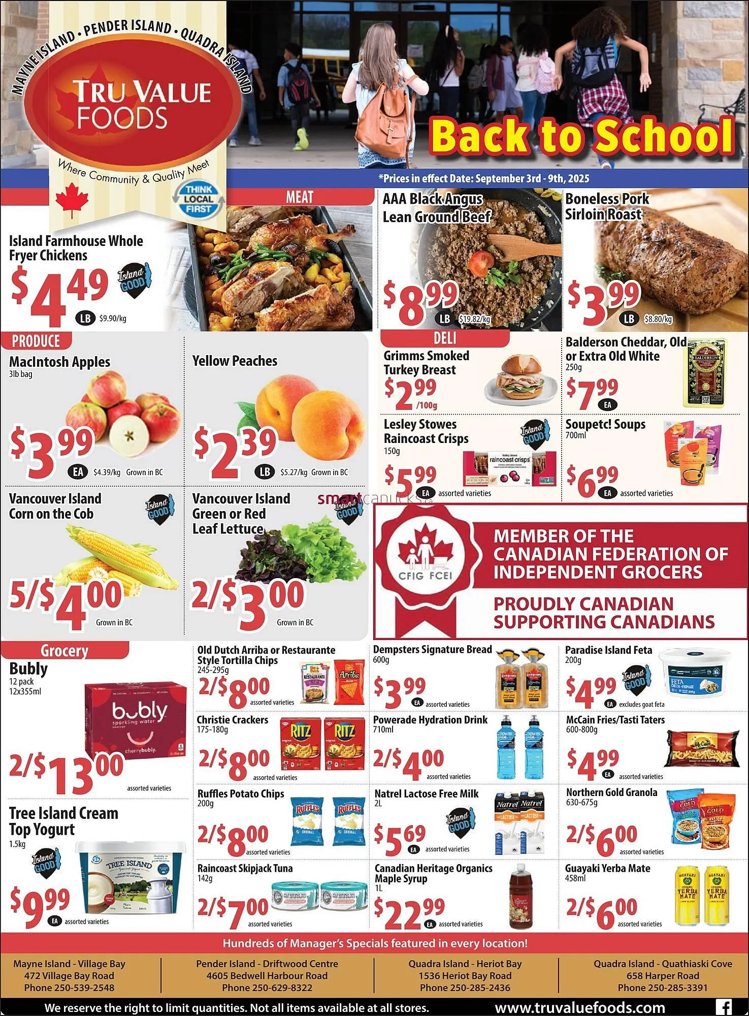 Tru Value Foods flyer from September 5 to September 11 2025 - flyer page 1