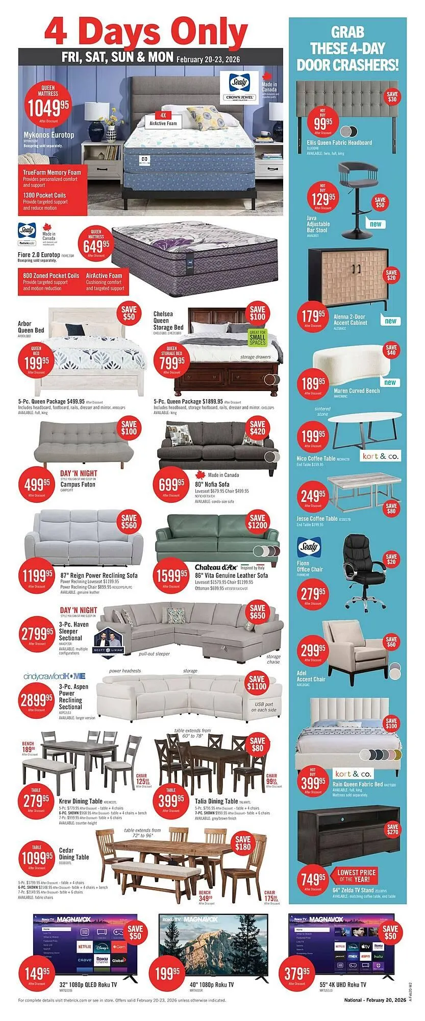 The Brick flyer from February 20 to February 27 2026 - flyer page 2