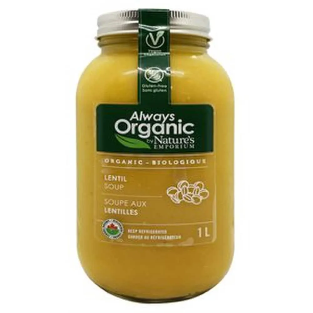 Always Organic Soup Lentil Org 1L