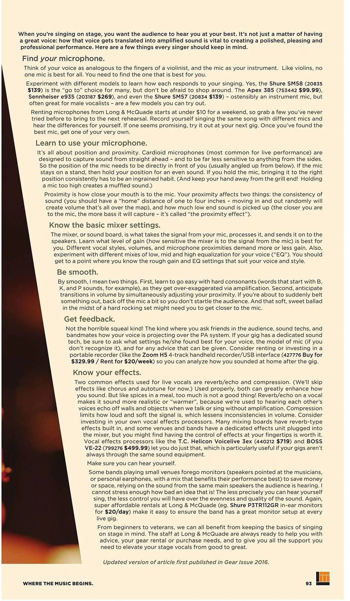 Long & McQuade flyer from November 5 to July 31 2026 - flyer page 93