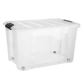 Contenant en plastique avec attaches clips