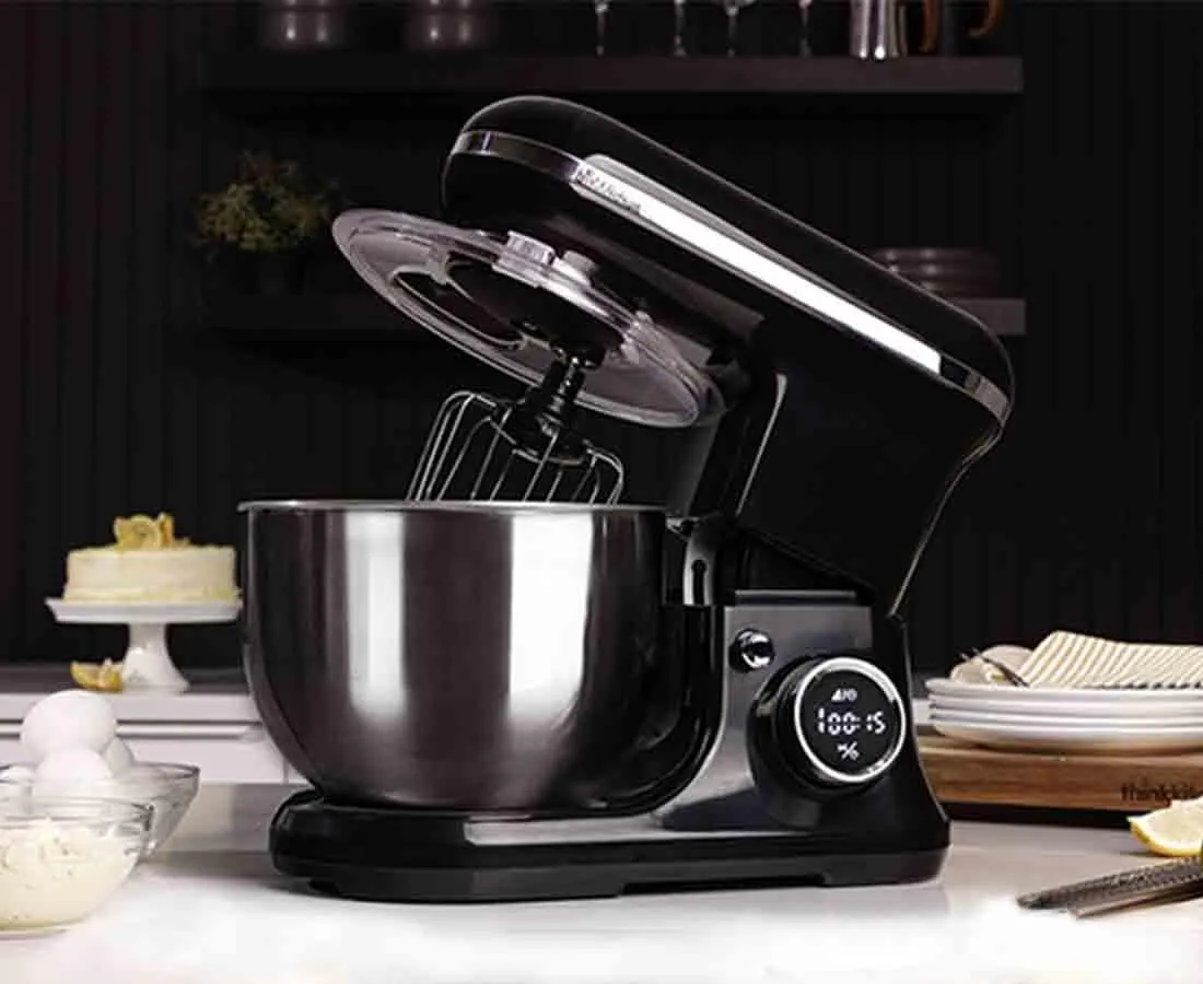 thinkkitchen Digimix Digital Stand Mixer, Black, 650 W