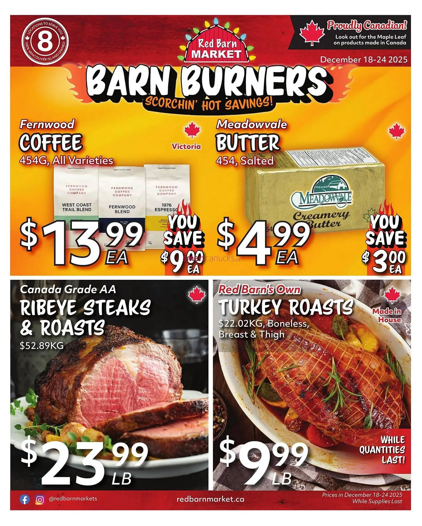 Red Barn Market flyer from December 18 to December 24 2025 - flyer page 1