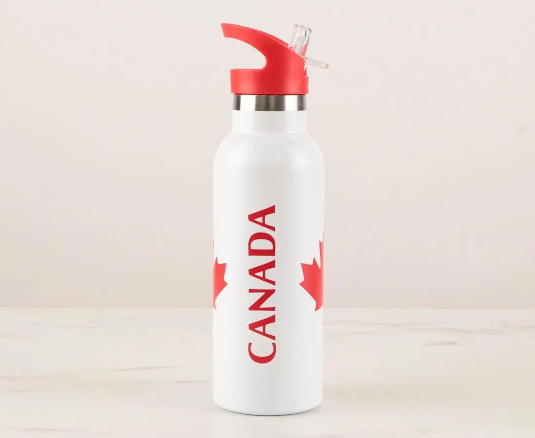 Canada Double Wall Bottle with Straw, 170 oz