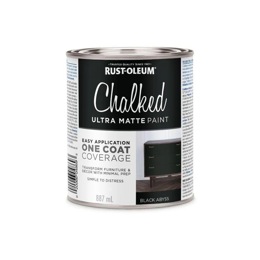 Chalked Ultra Matte Paint in Black Abyss, 887mL