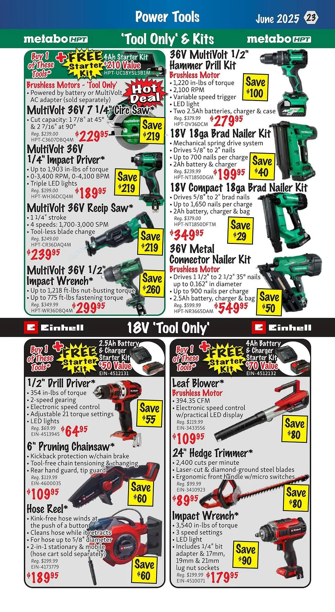 KMS Tools flyer from June 1 to June 30 2025 - flyer page 23