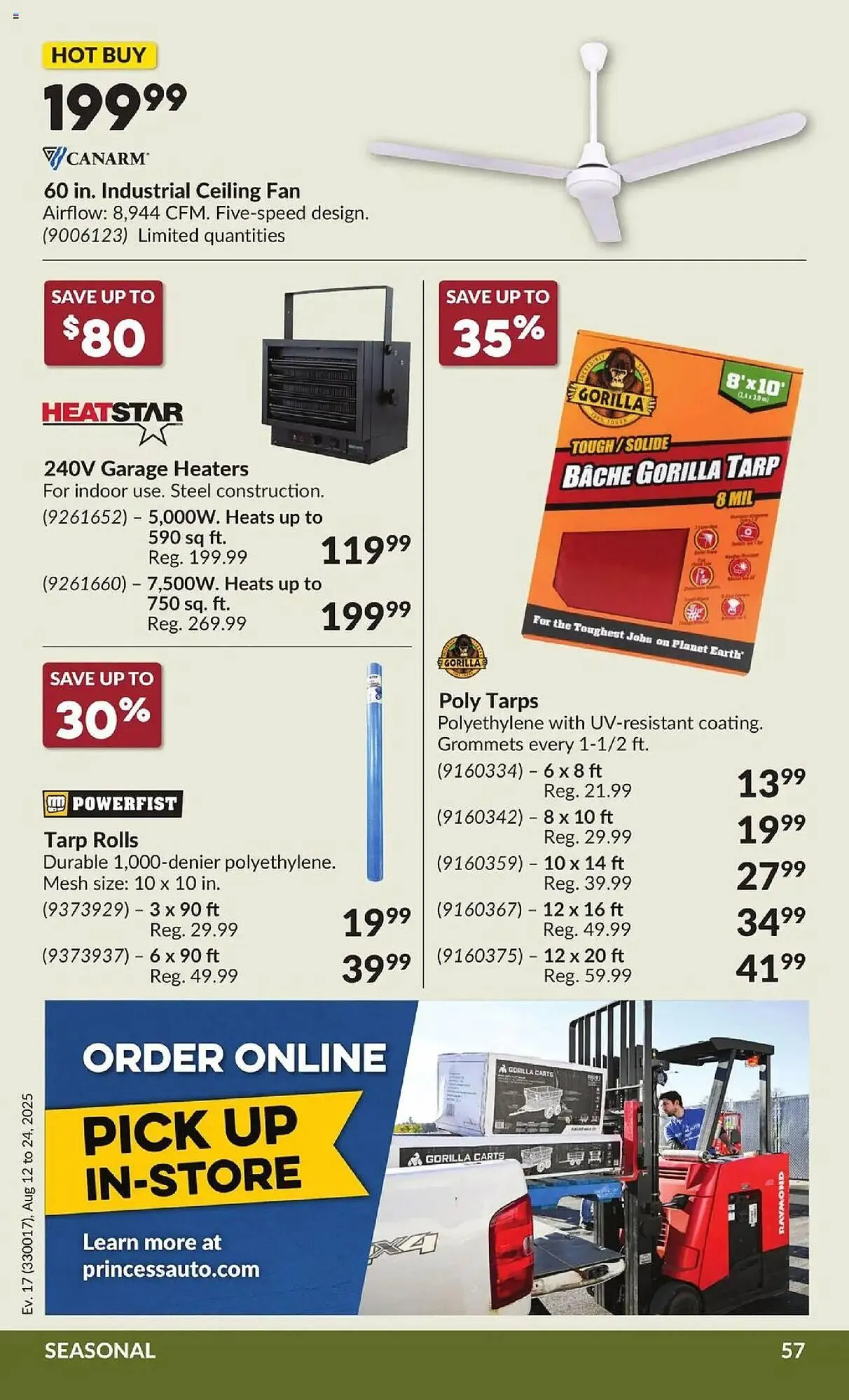 Princess Auto flyer from August 12 to August 25 2025 - flyer page 61