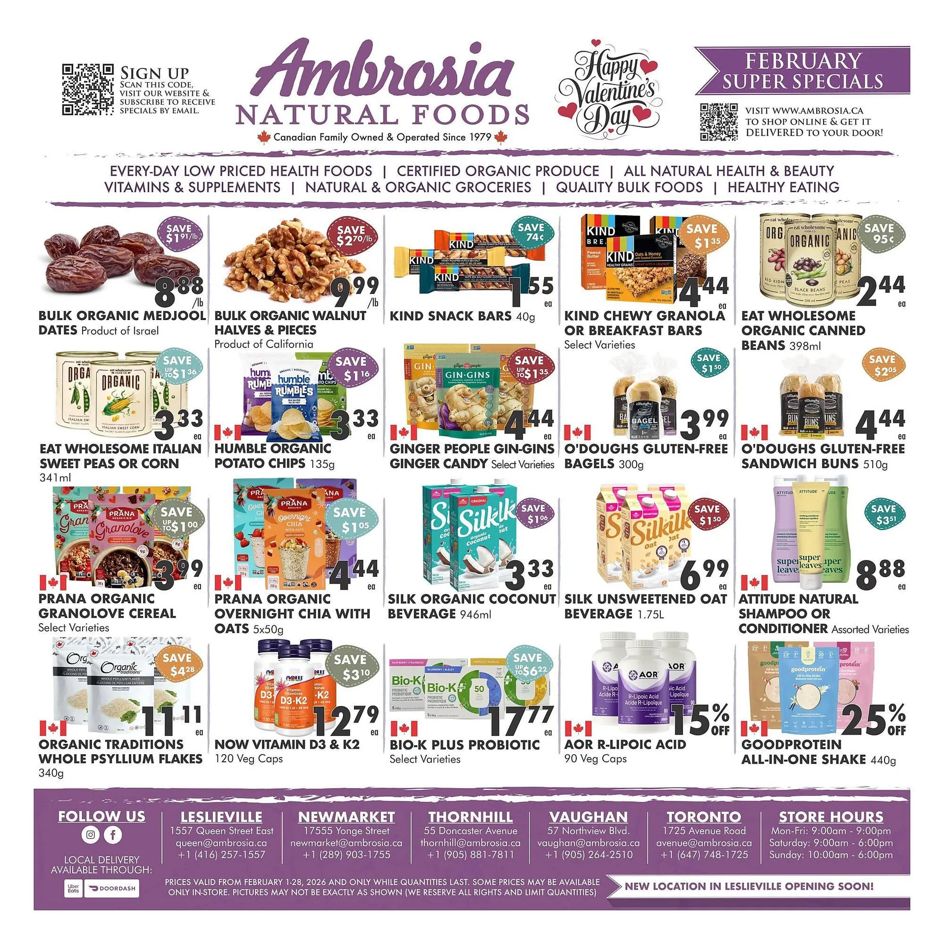 Ambrosia Natural Foods flyer - 1