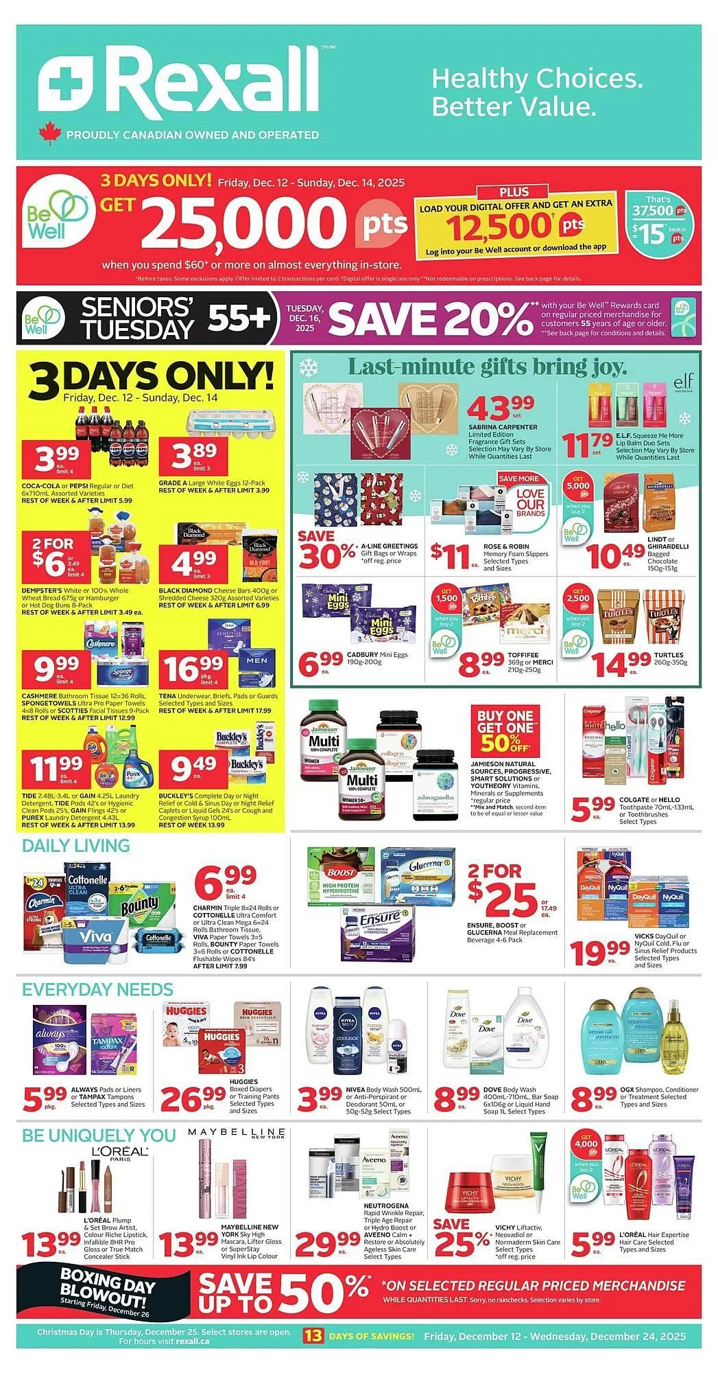 Rexall flyer from December 12 to December 19 2025 - flyer page 1