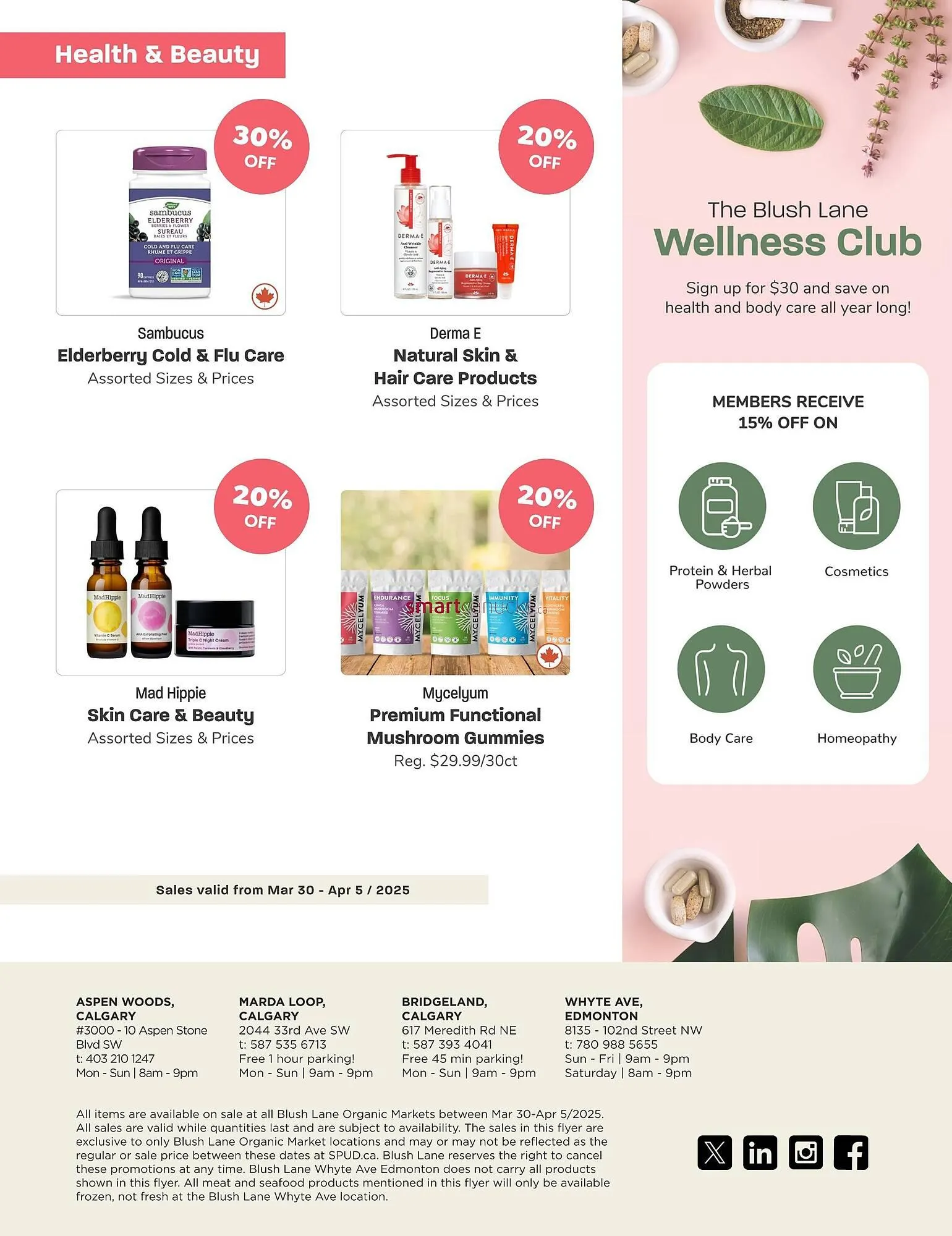 Blush Lane Organics flyer from March 30 to April 12 2025 - flyer page 5