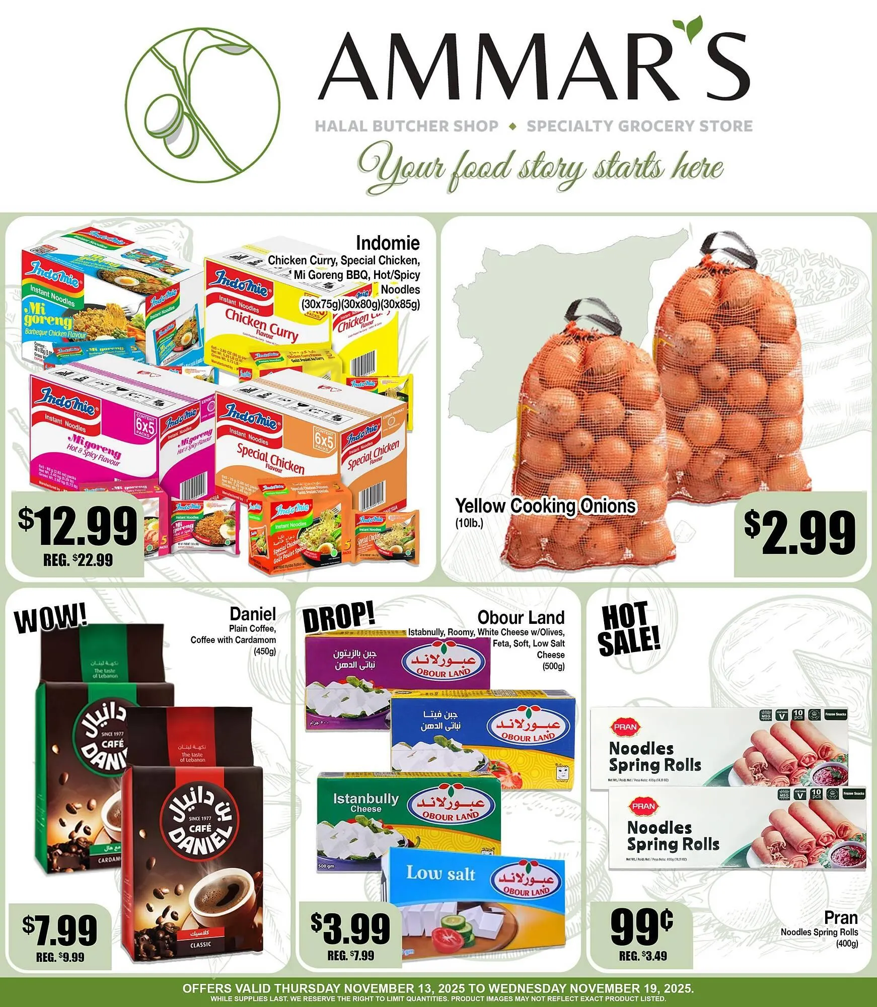 Ammar's Halal Meats flyer from November 13 to December 10 2025 - flyer page 1