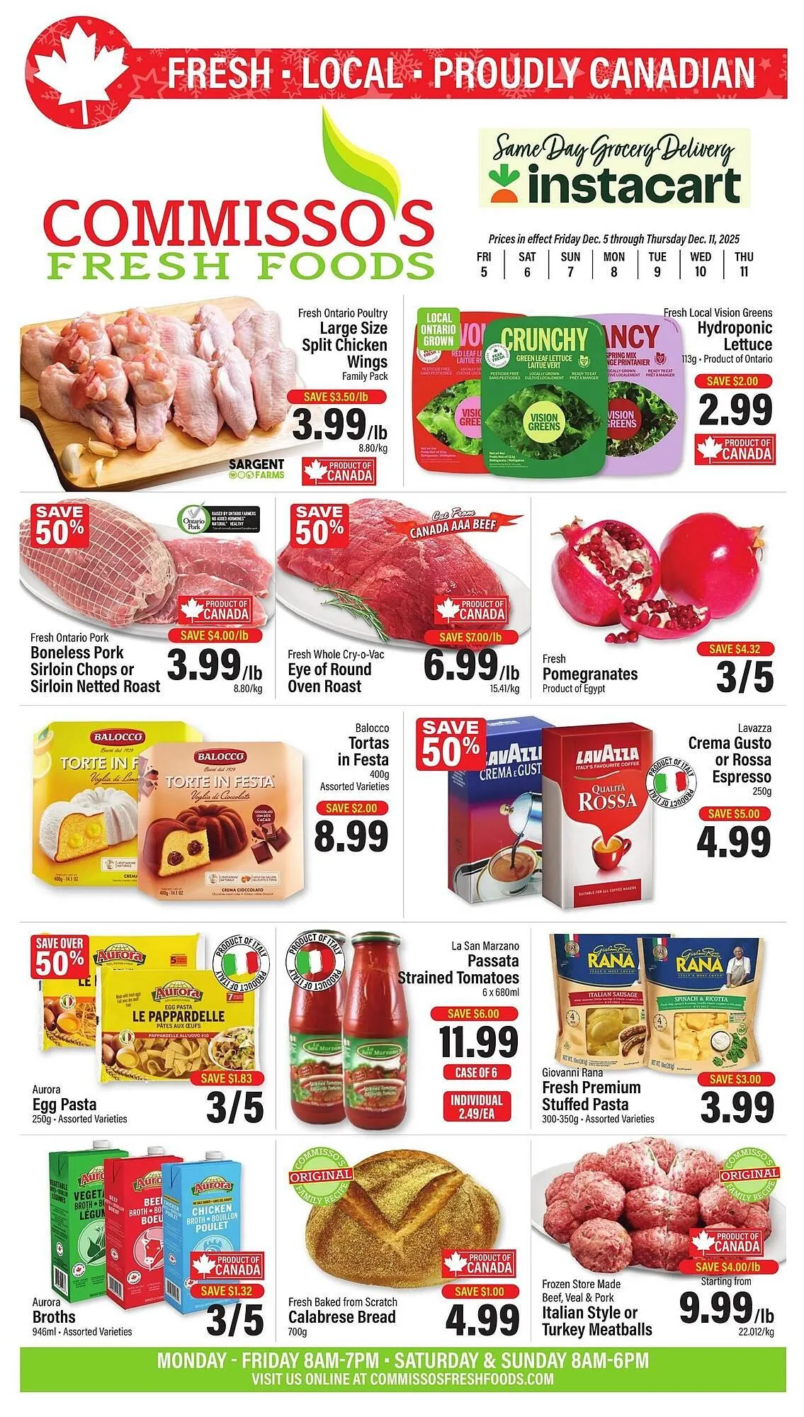 Commisso's Fresh Foods flyer from December 5 to December 11 2025 - flyer page 1