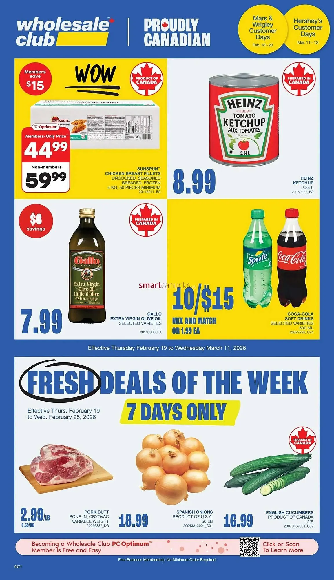 Wholesale Club flyer from February 19 to March 11 2026 - flyer page 1