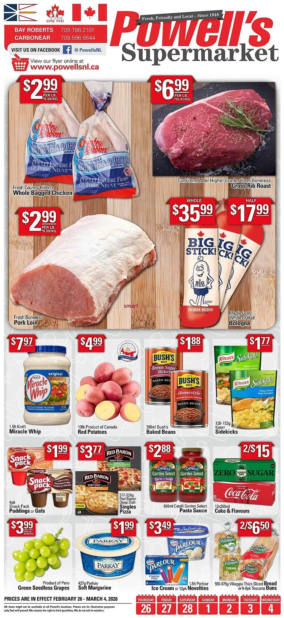 Powell's Supermarket flyer from February 26 to March 4 2026 - flyer page 1