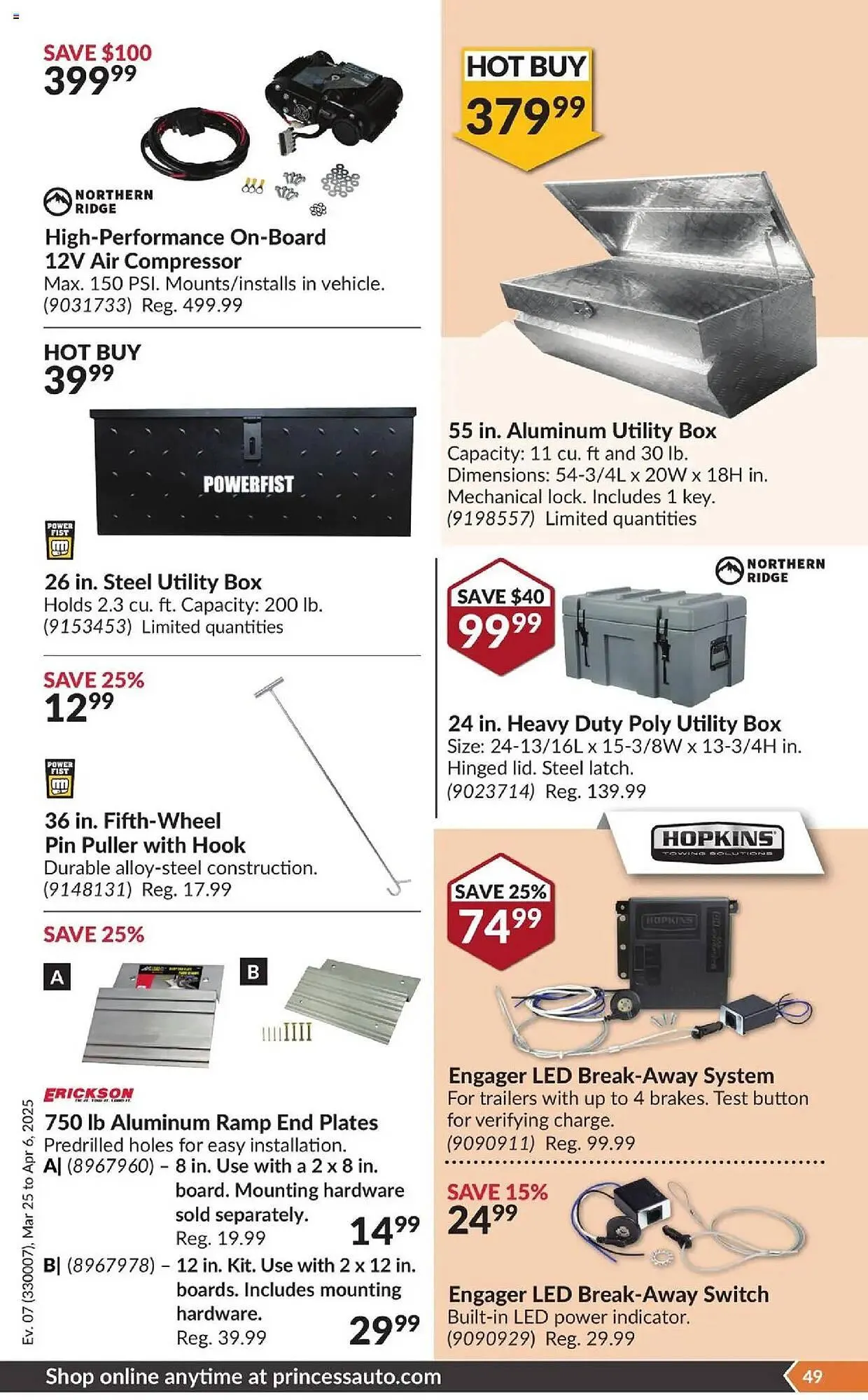 Princess Auto flyer from March 25 to April 6 2025 - flyer page 54