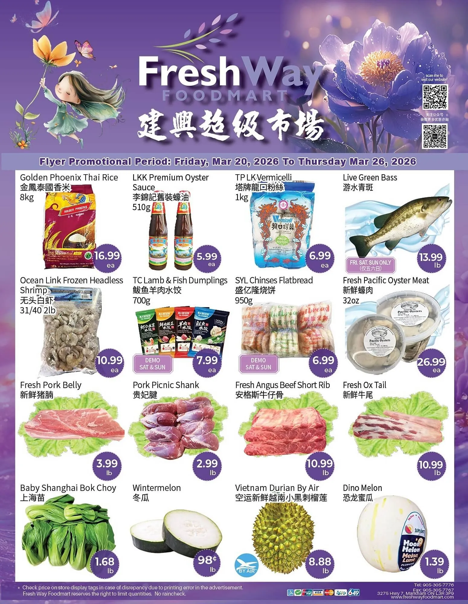 FreshWay Foodmart flyer from March 20 to March 26 2026 - flyer page 1