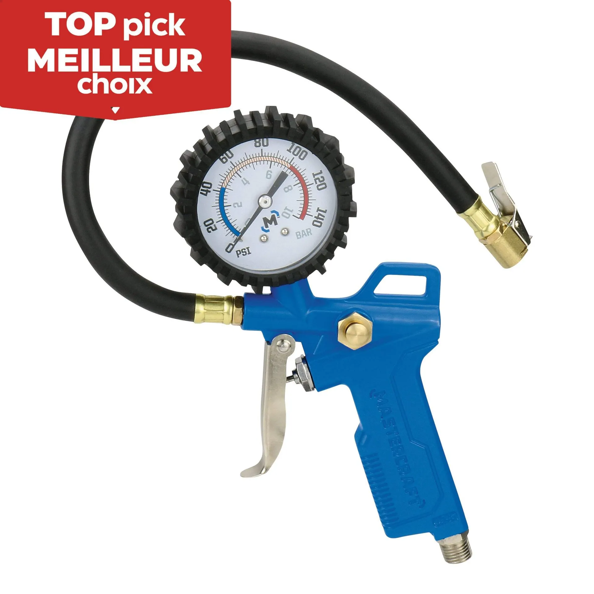 Mastercraft Inflation Gun with Pressure Gauge