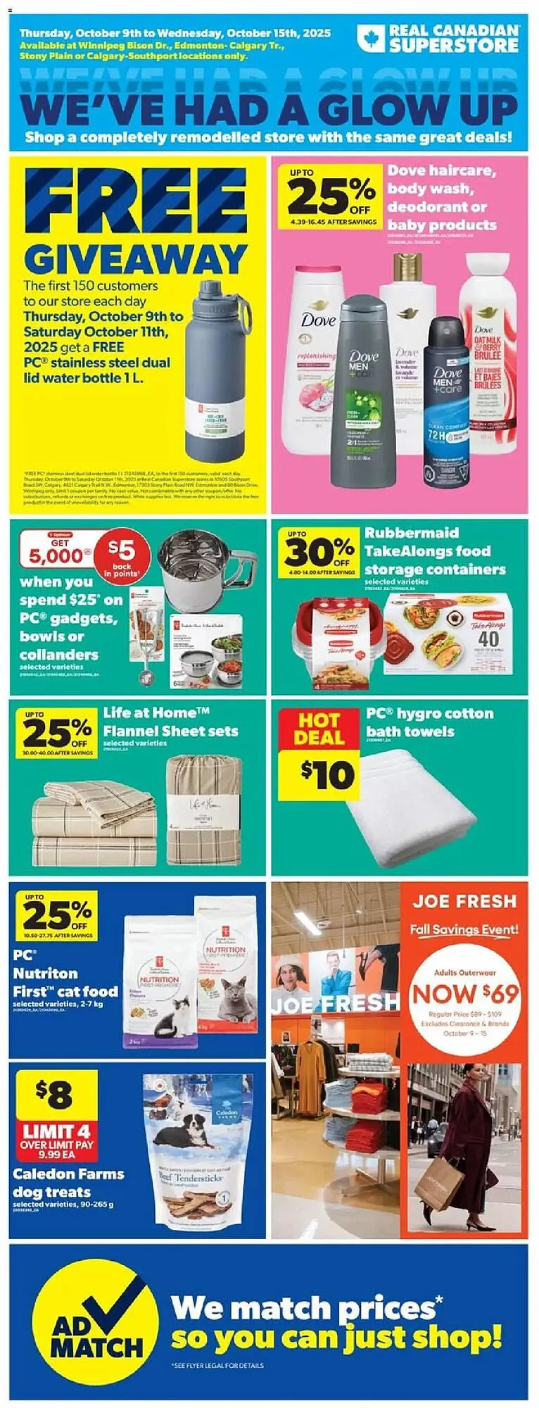 Real Canadian Superstore flyer from October 9 to October 15 2025 - flyer page 1