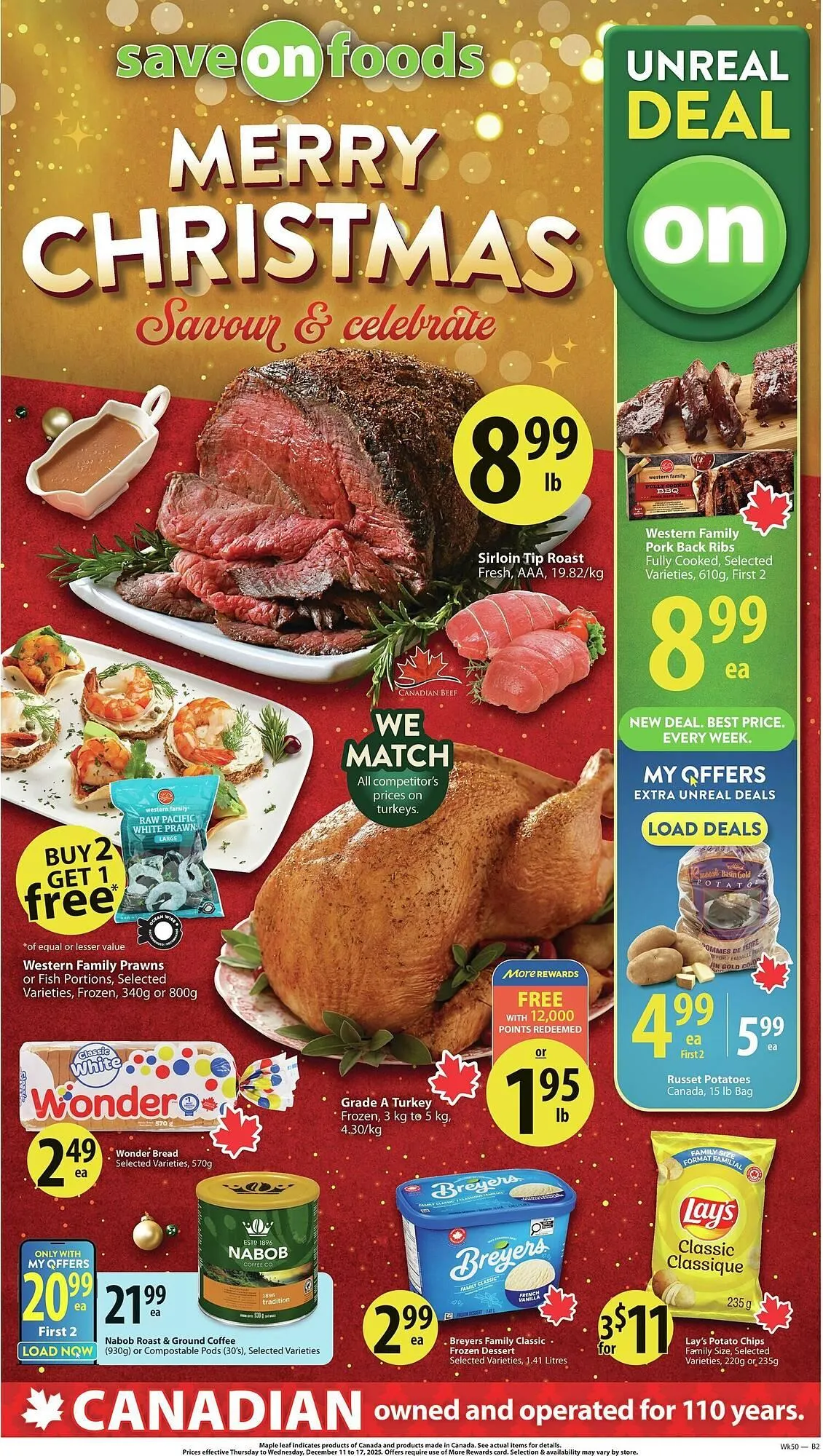 Save on Foods flyer from December 11 to December 18 2025 - flyer page 1