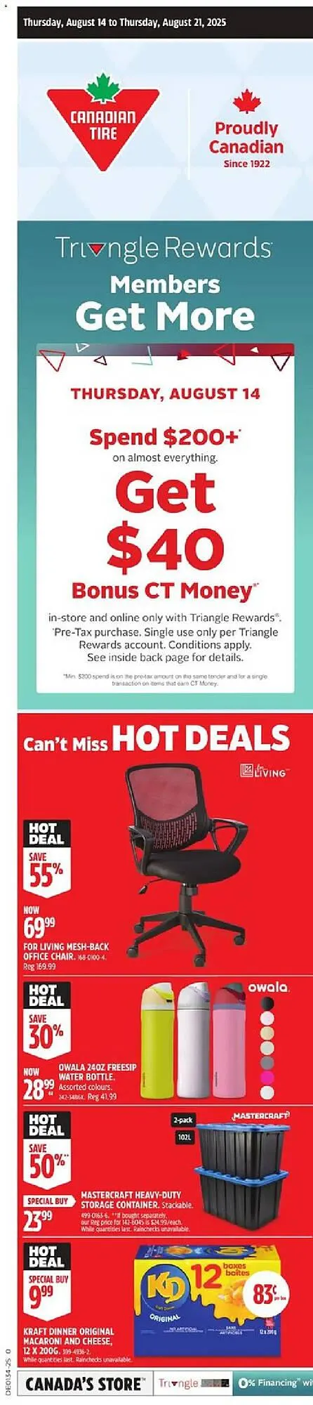 Canadian Tire flyer from August 14 to August 21 2025 - flyer page 3