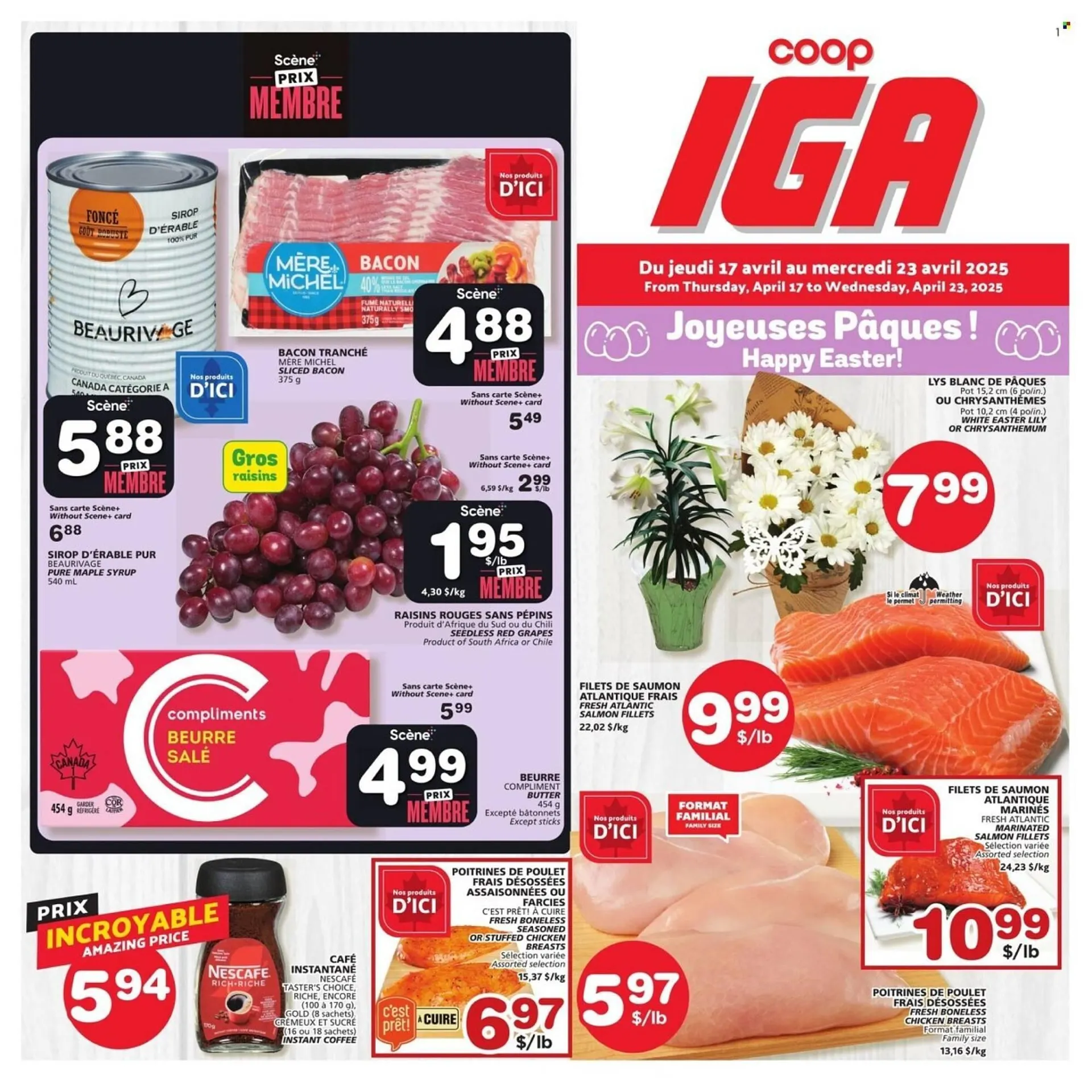 IGA flyer from April 17 to April 23 2025 - flyer page 1