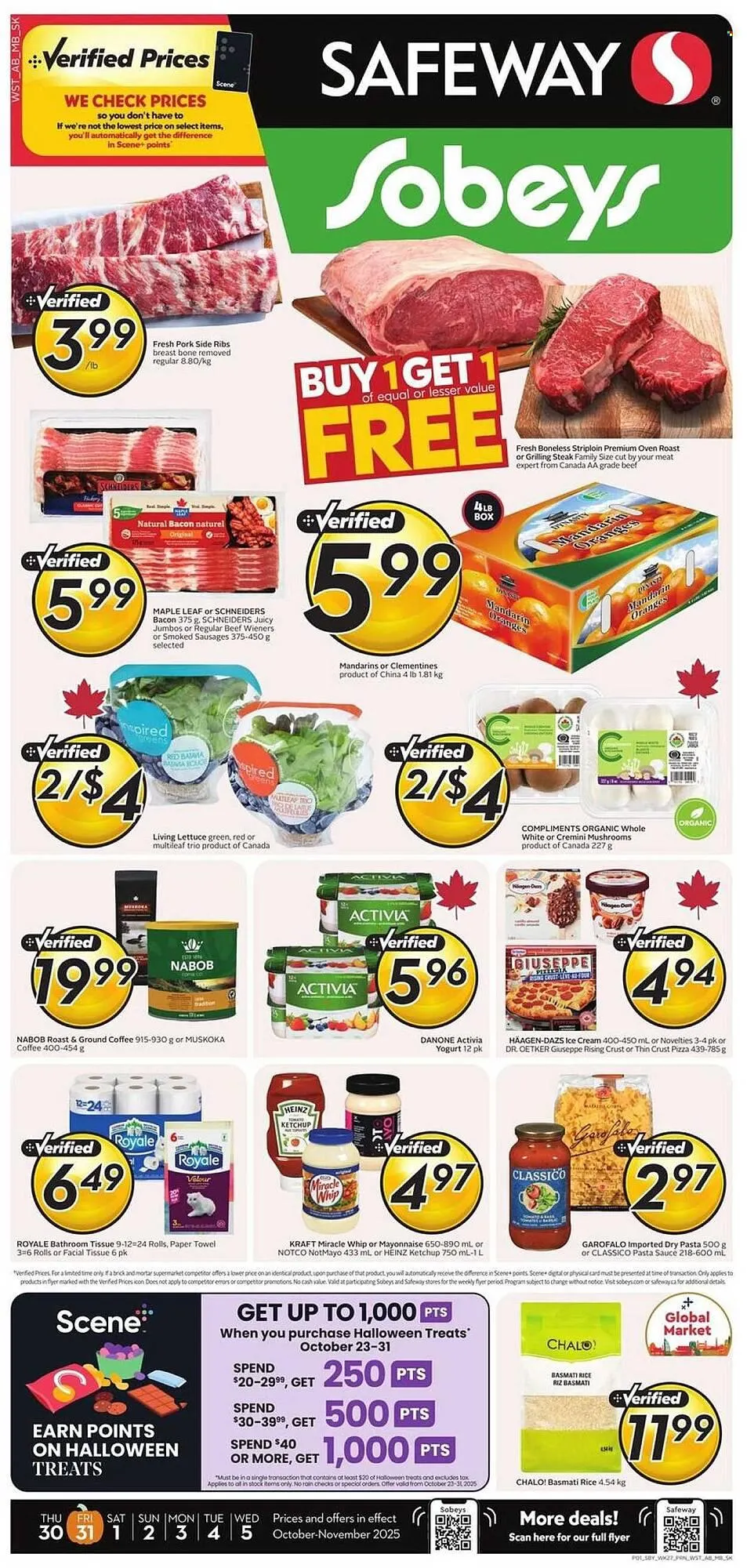 Sobeys flyer from October 30 to November 5 2025 - flyer page 1