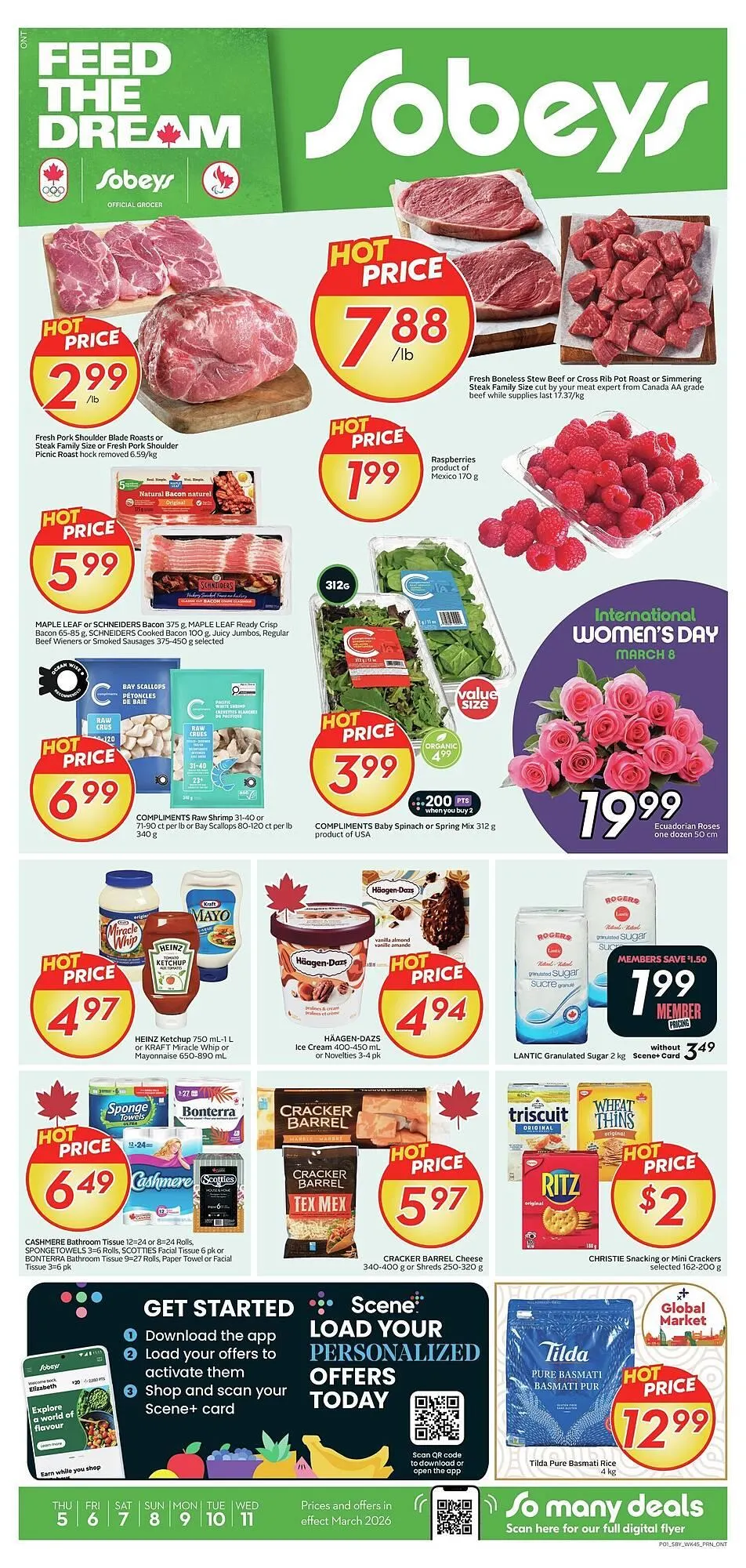 Sobeys flyer from March 5 to March 12 2026 - flyer page 1