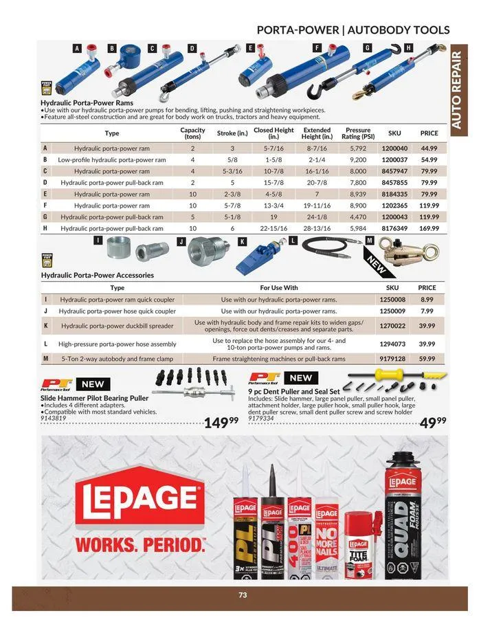 Auto Repair Catalogue from April 23 to April 22 2025 - flyer page 73