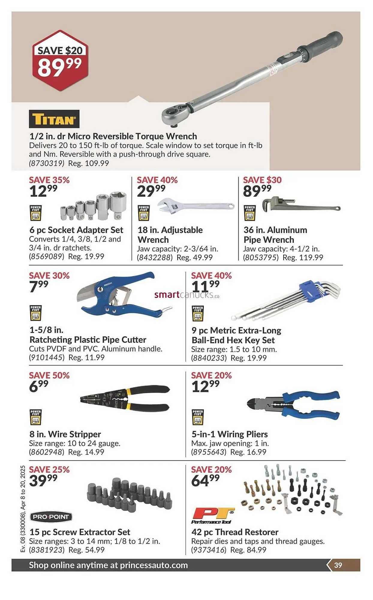 Princess Auto flyer from April 6 to April 12 2025 - flyer page 45