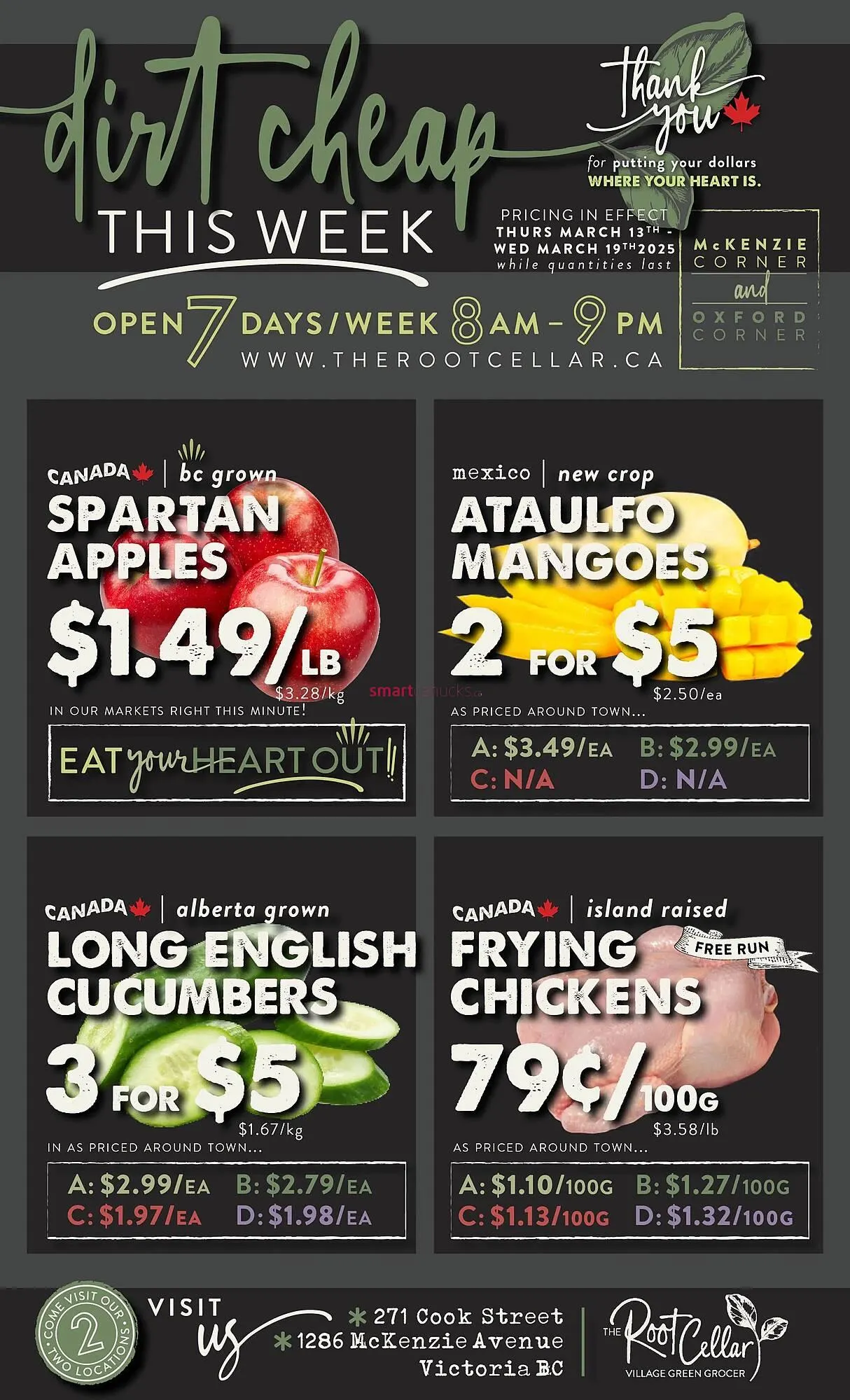 The Root Cellar flyer from March 13 to March 19 2025 - flyer page 1