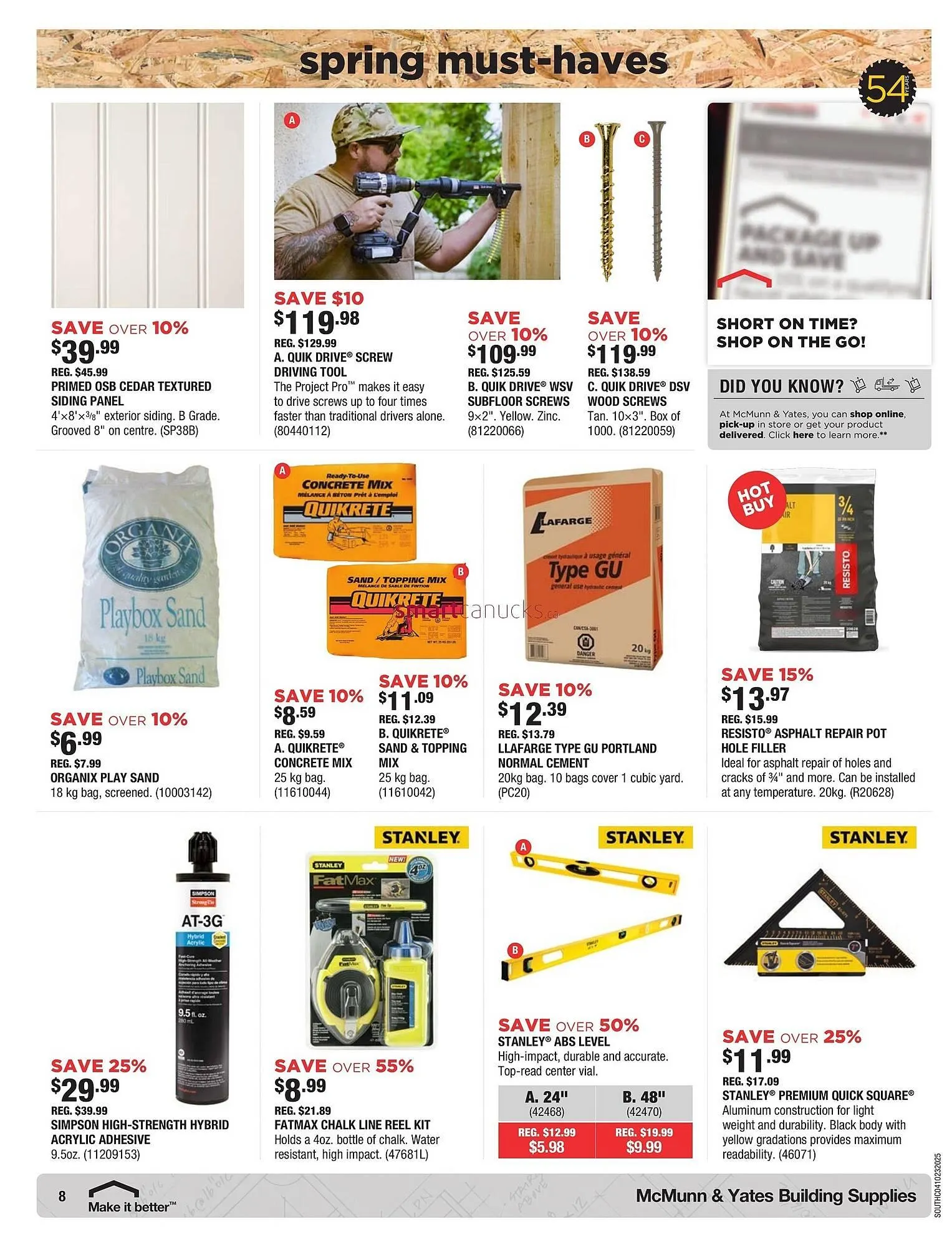 McMunn & Yates Building Supplies flyer from April 9 to April 15 2025 - flyer page 8